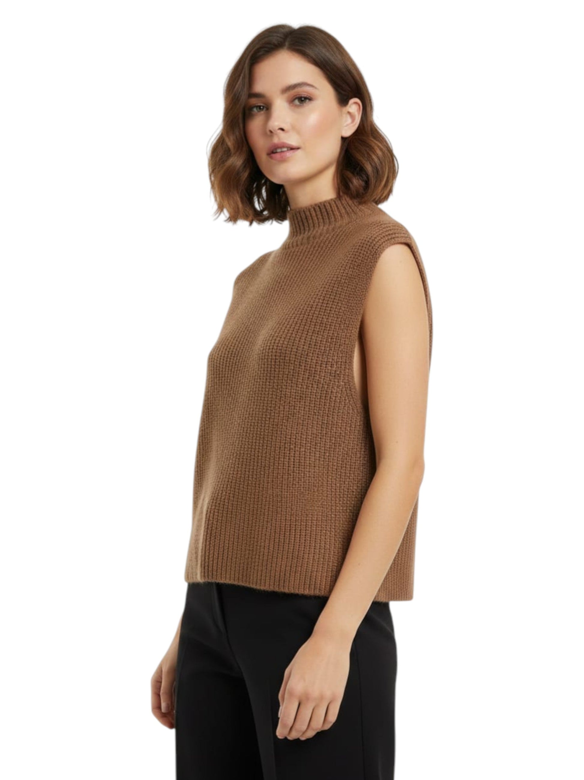 Women's Knitted Sweaters,Brown