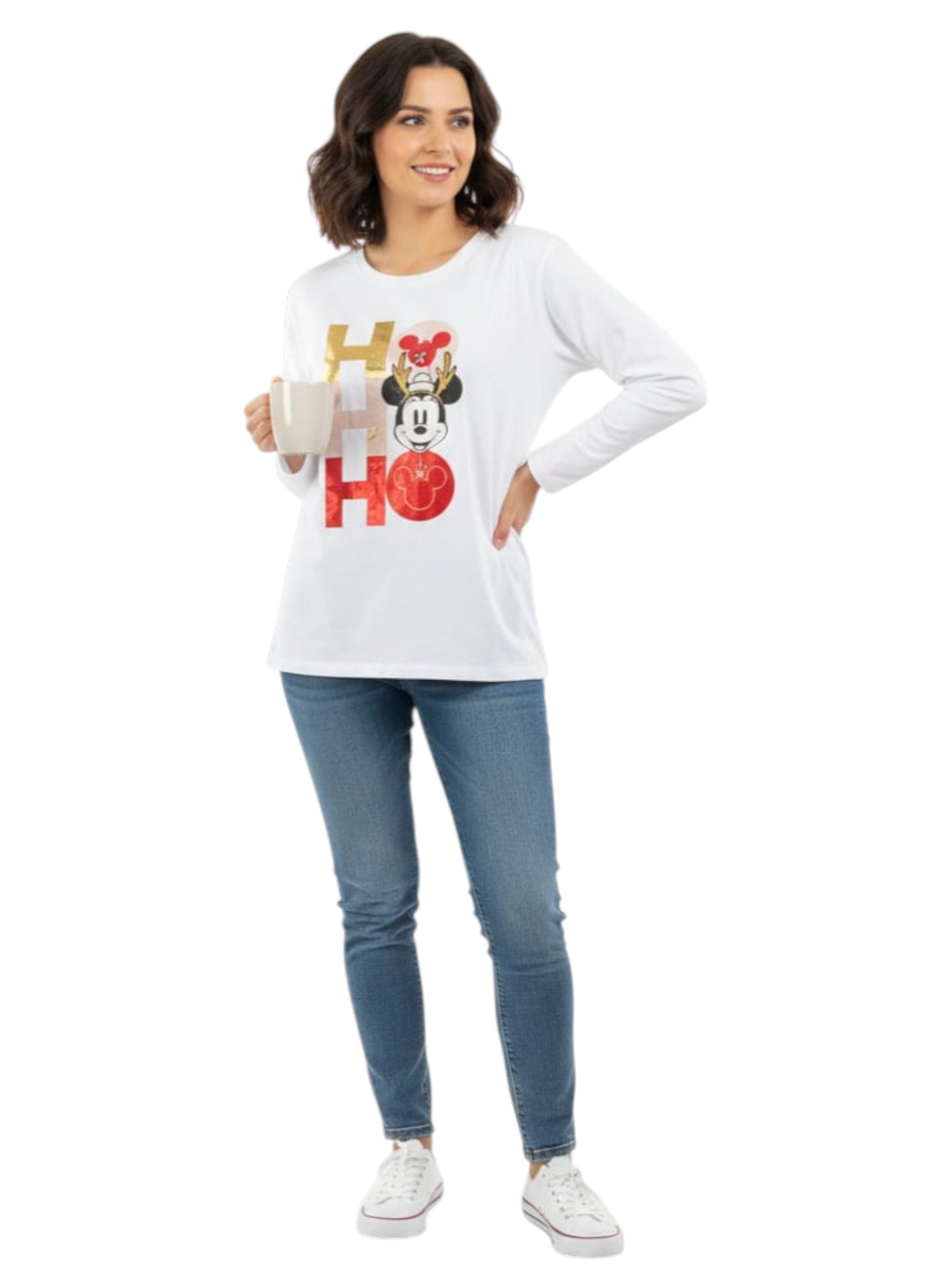 Women's Graphic Printed Top,White