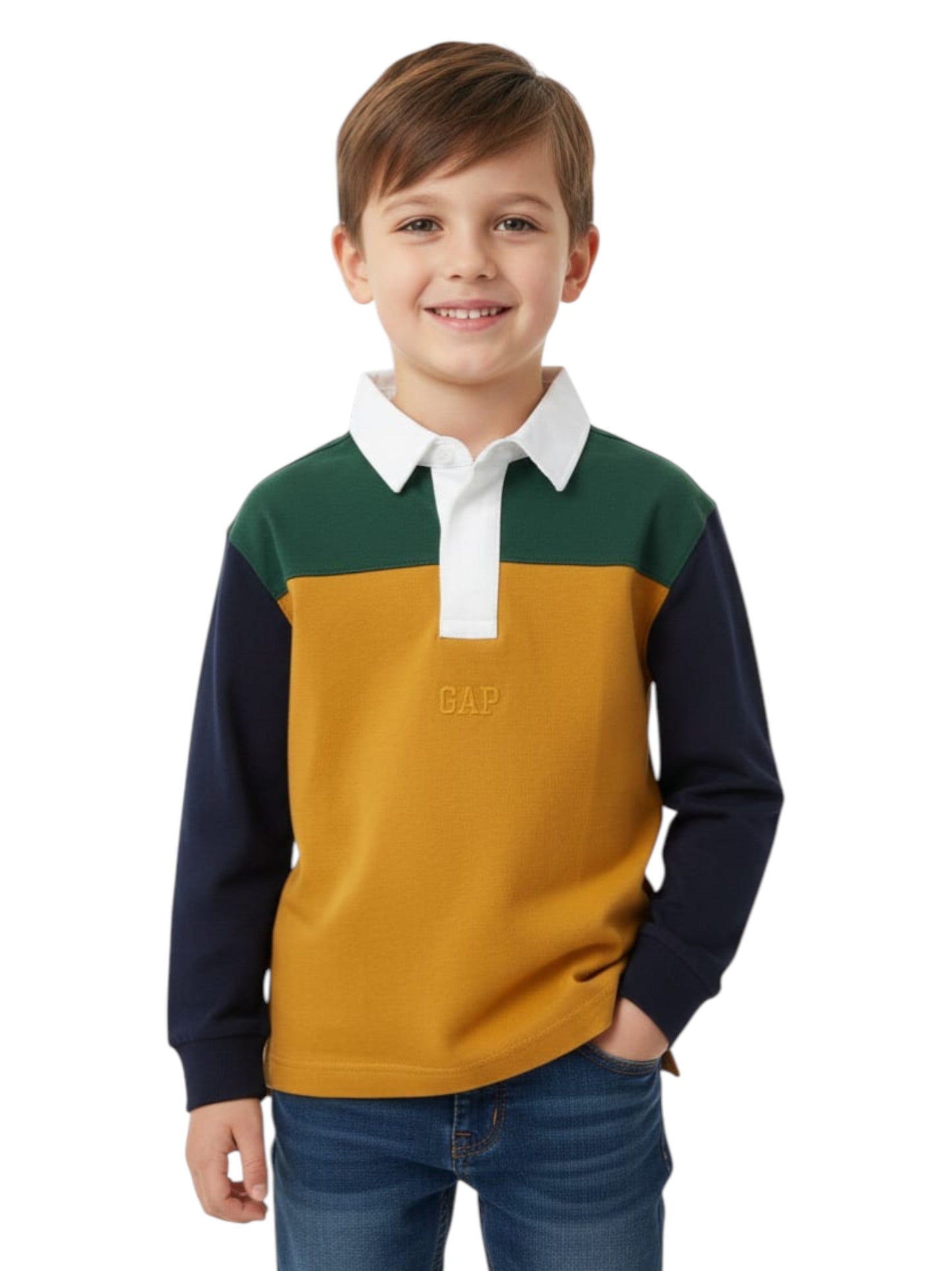 Kids Boy's Colorblocked Top,Multi