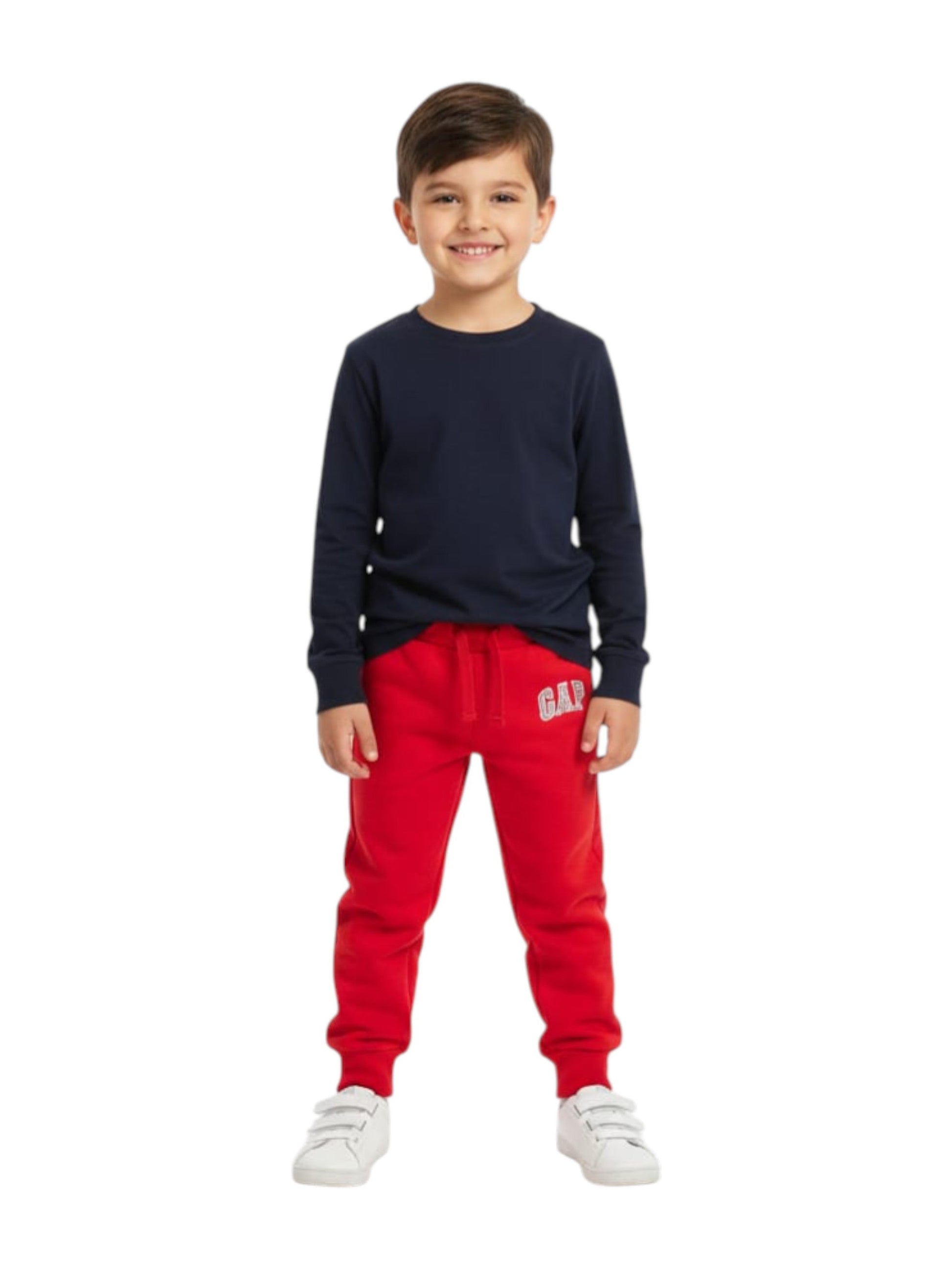 Kids Boy's Plain Solid Pant,Red