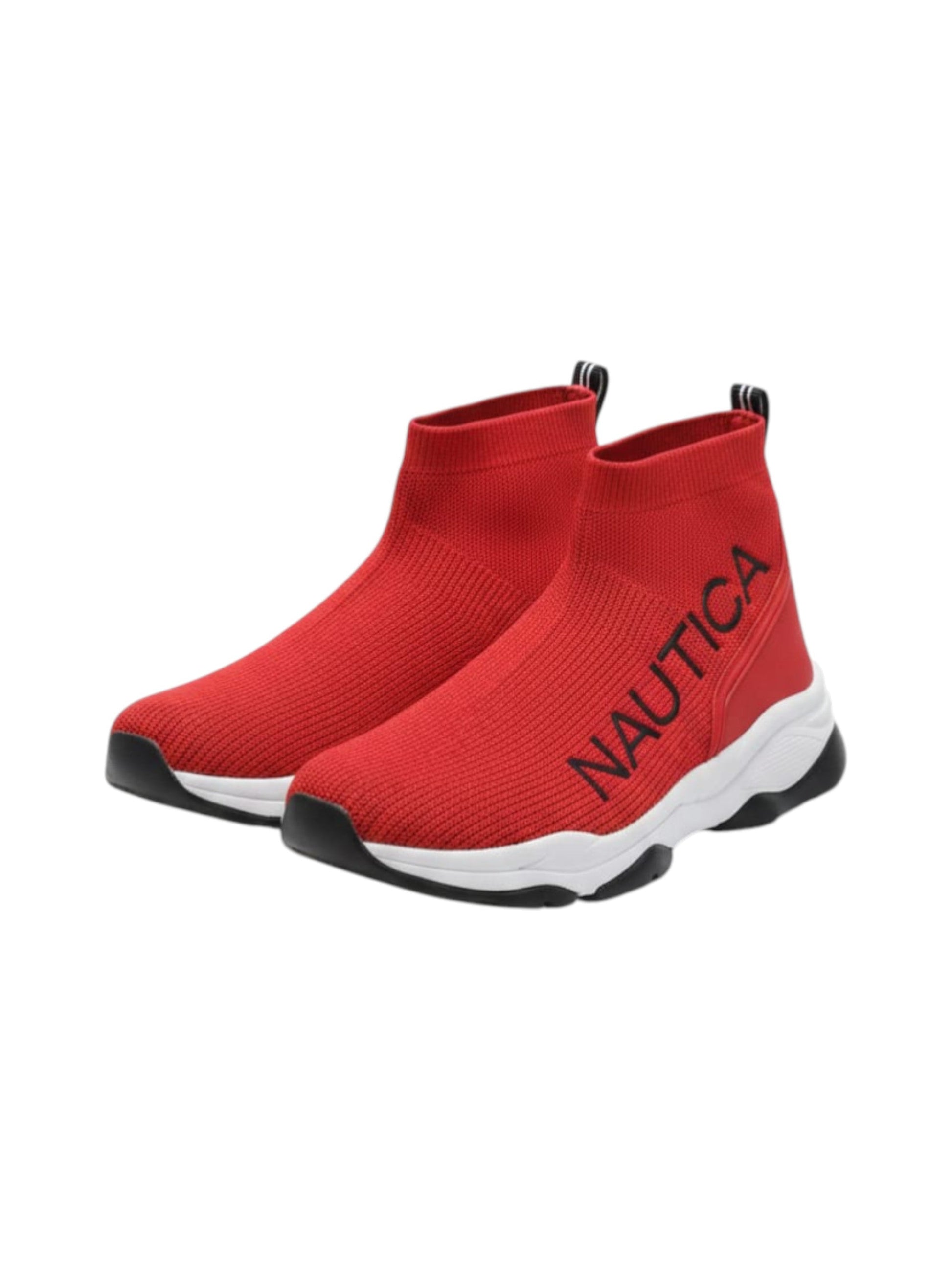 Men's Brand Logo Printed High Top Shoes,Red