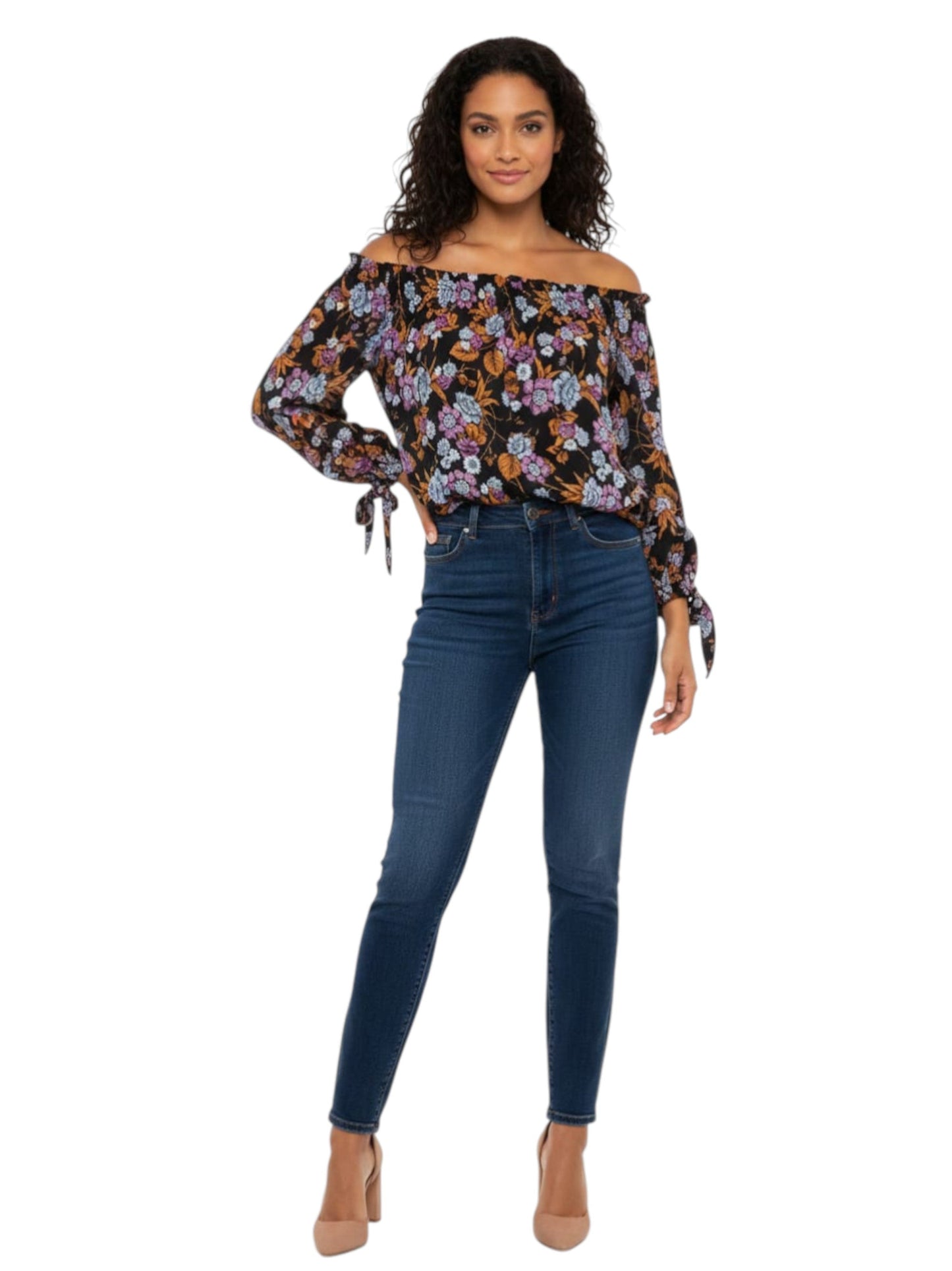 Women's Floral Printed Top,Multi