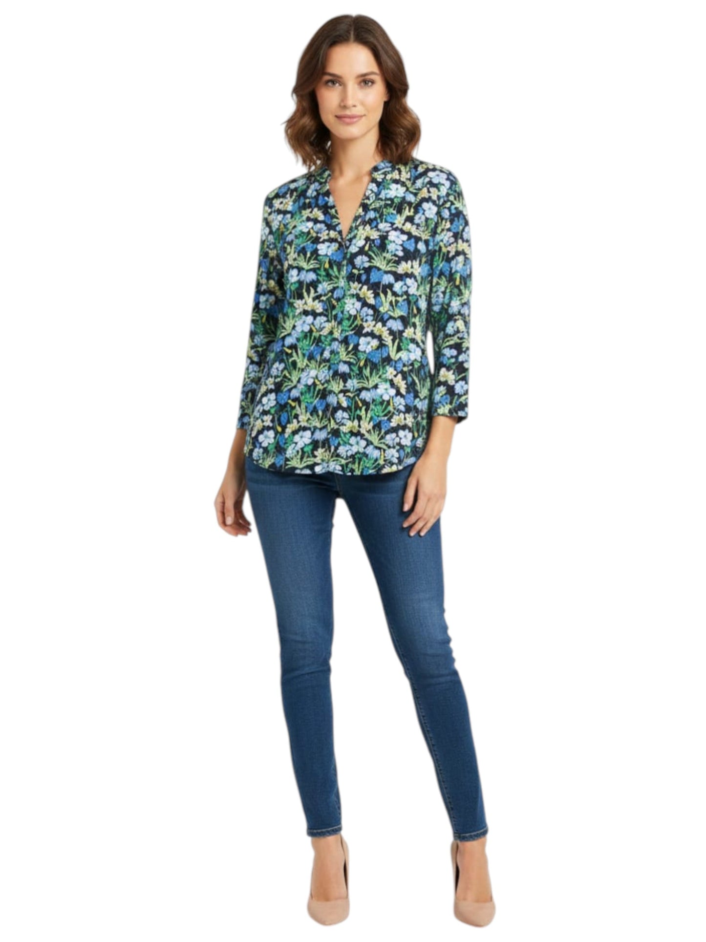 Women's Floral Printed Top,Multi