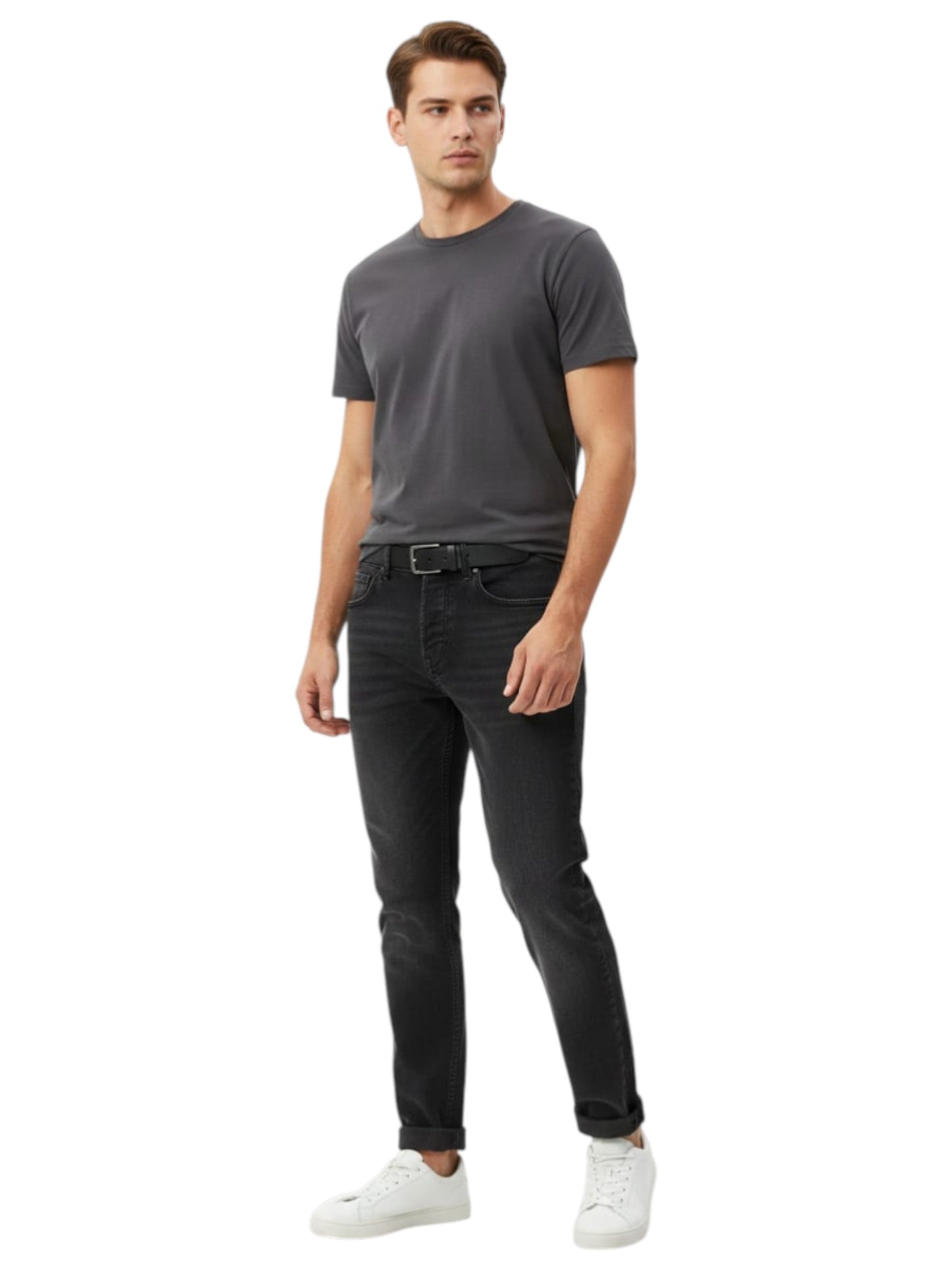 Men's Washed Jeans,Black