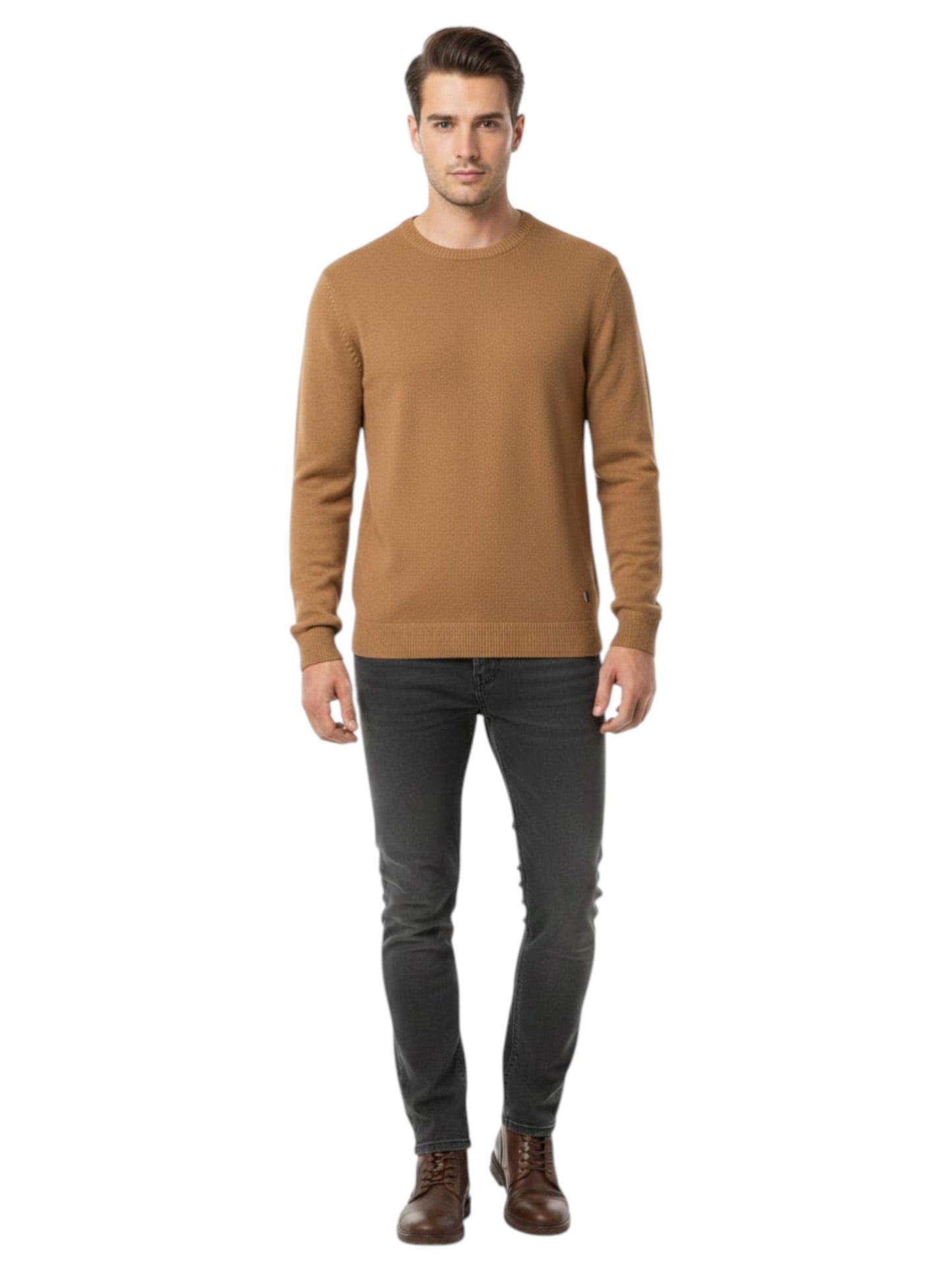 Men's Knitted Sweaters,Brown