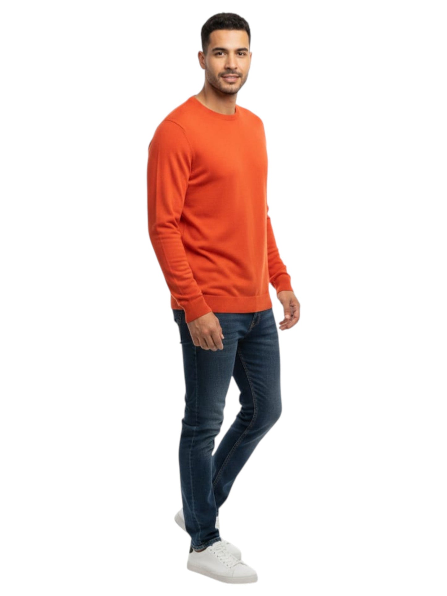 Men's Textured Top,Orange