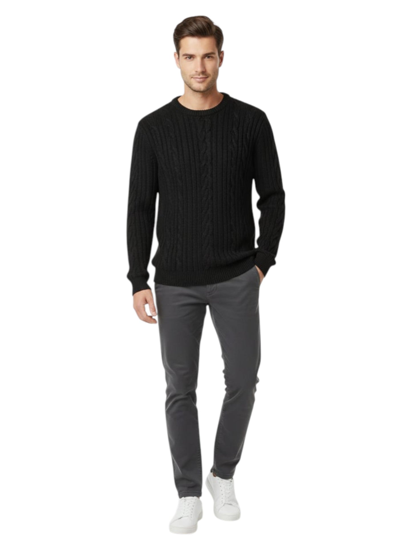 Men's Knitted Sweaters,Black