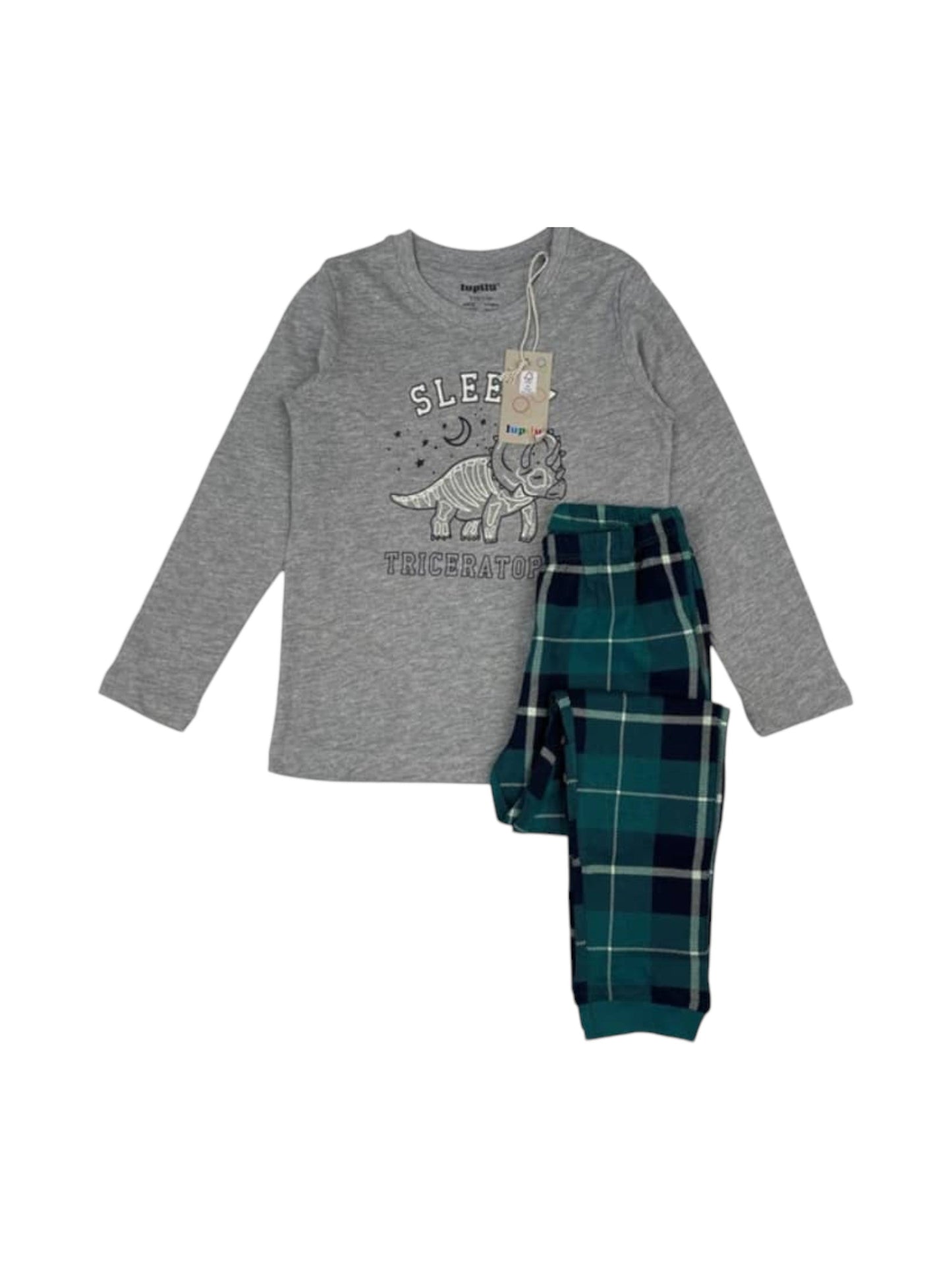 Kids Boy's Prinrted Pajama Set,Grey