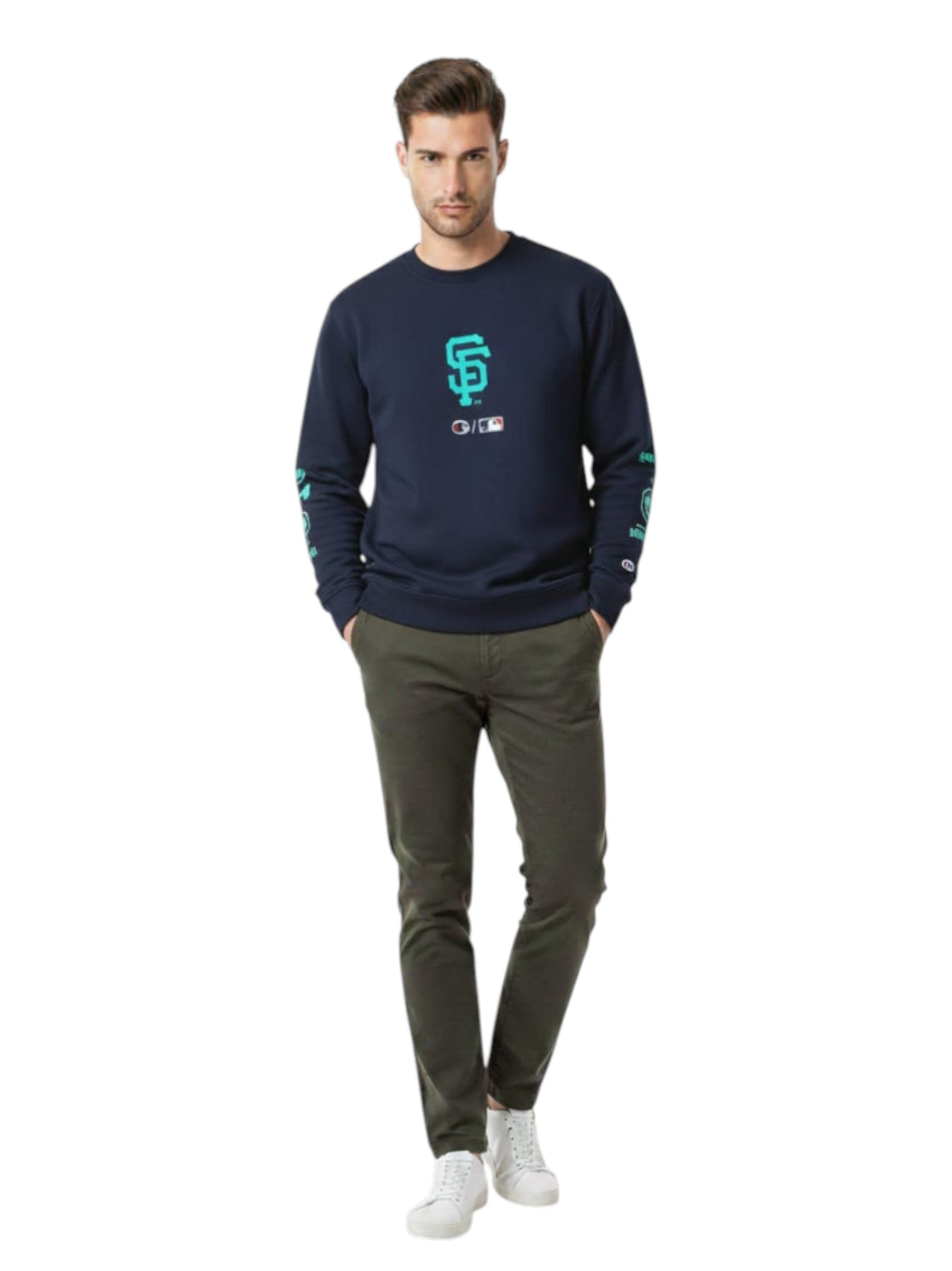 Men's Graphic Printed Sweaters,Navy