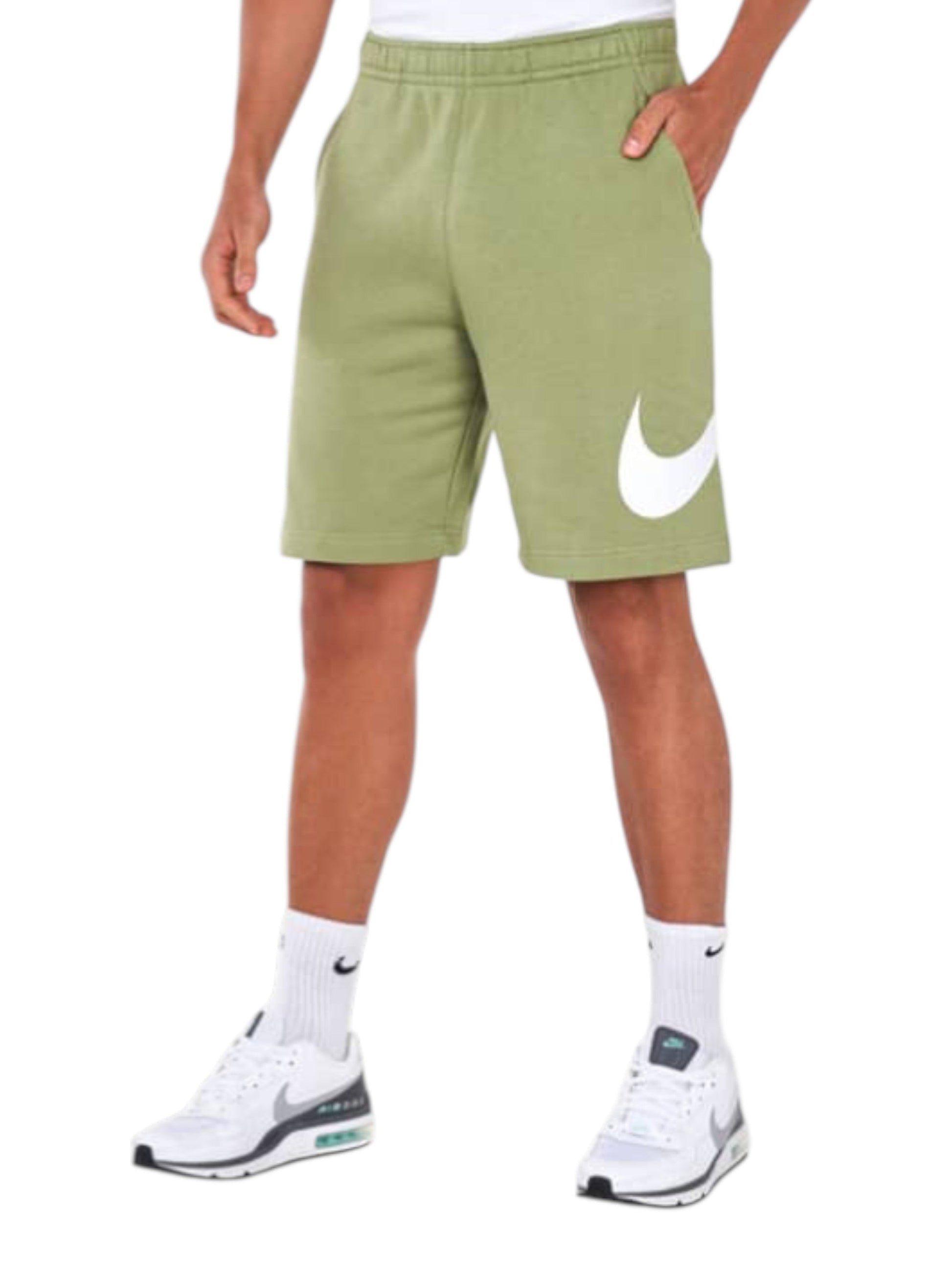 Men's Brand Logo Printed Short,Light Olive
