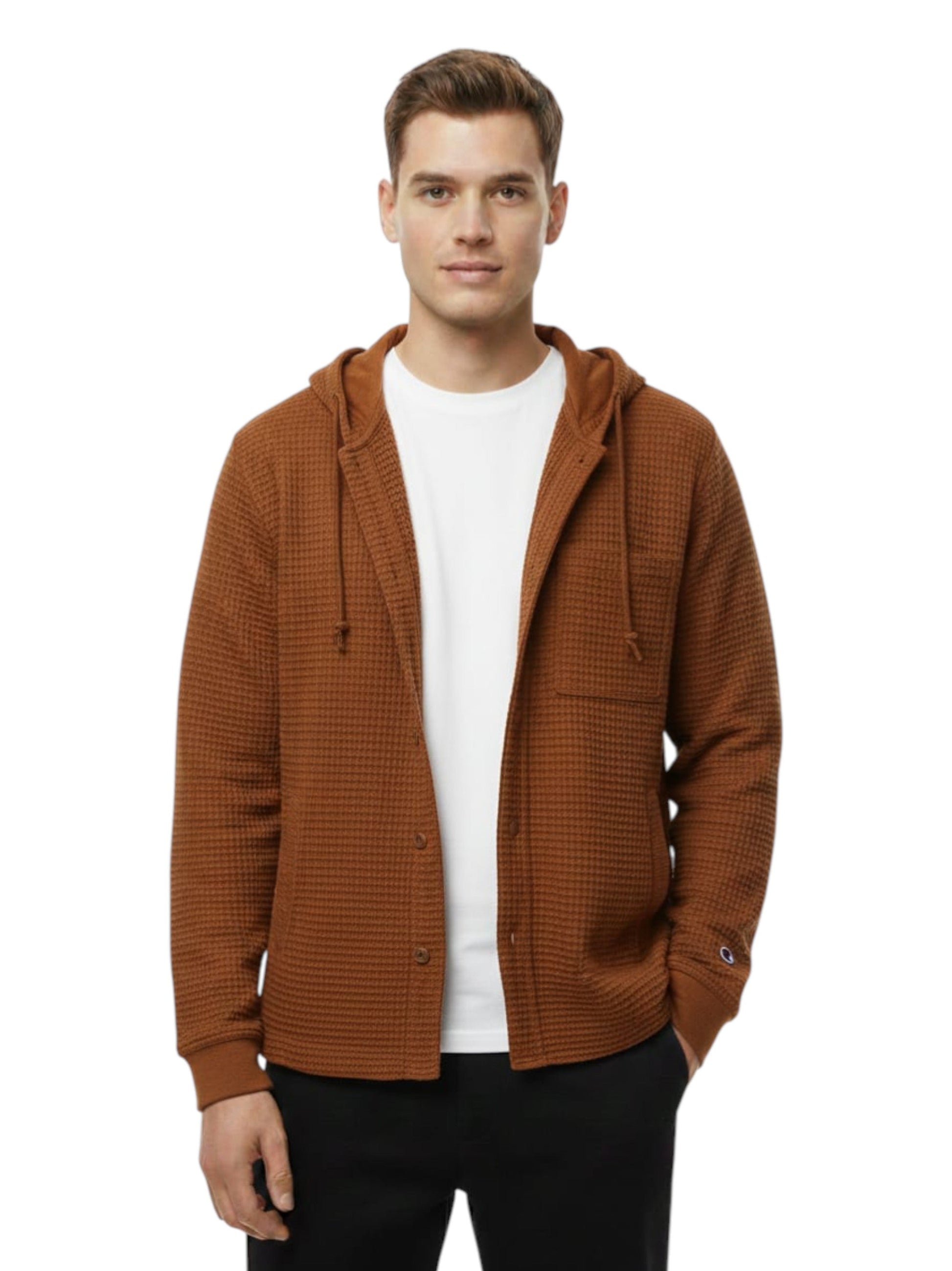 Men's Textured Dress Shirt,Brown