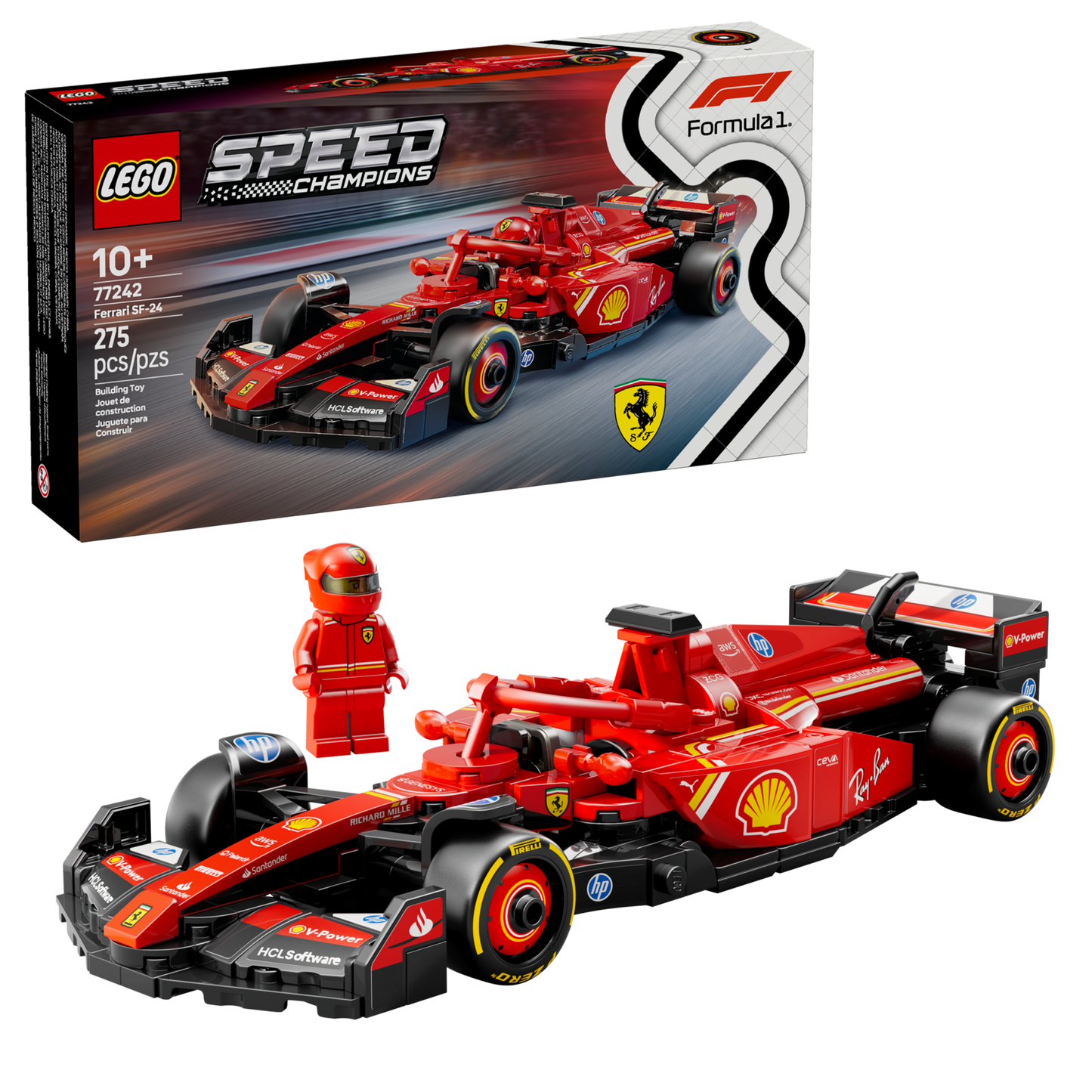 Lego Ferrari SF-24 F1  Race Car (77242)