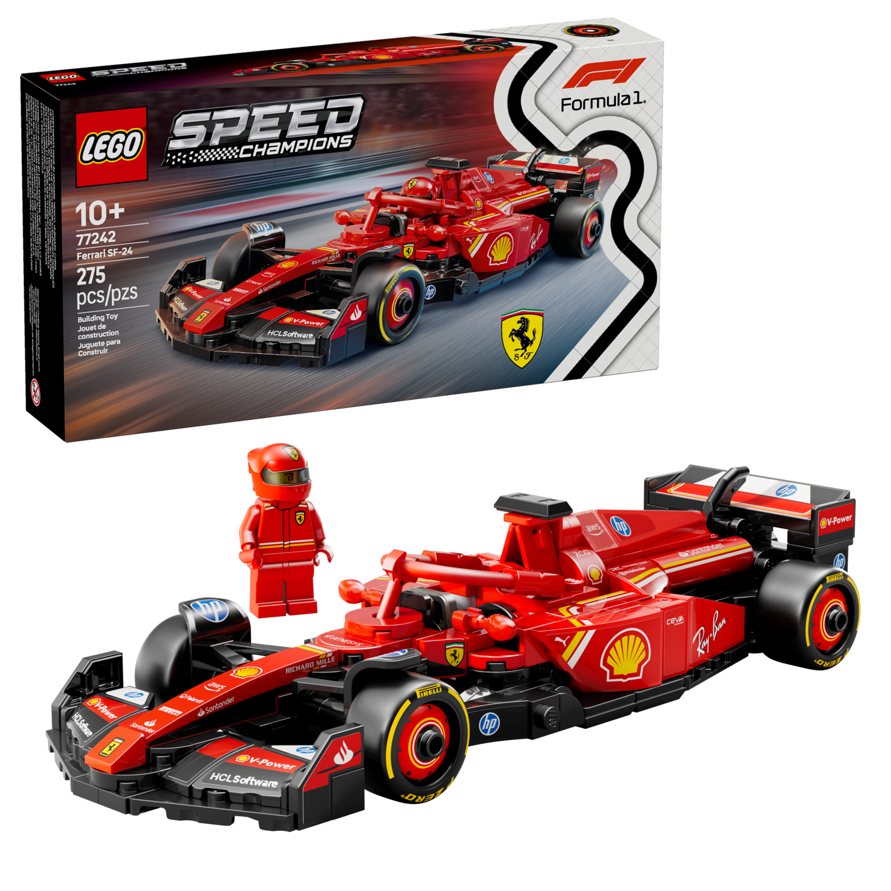 Lego Ferrari SF-24 F1  Race Car (77242)