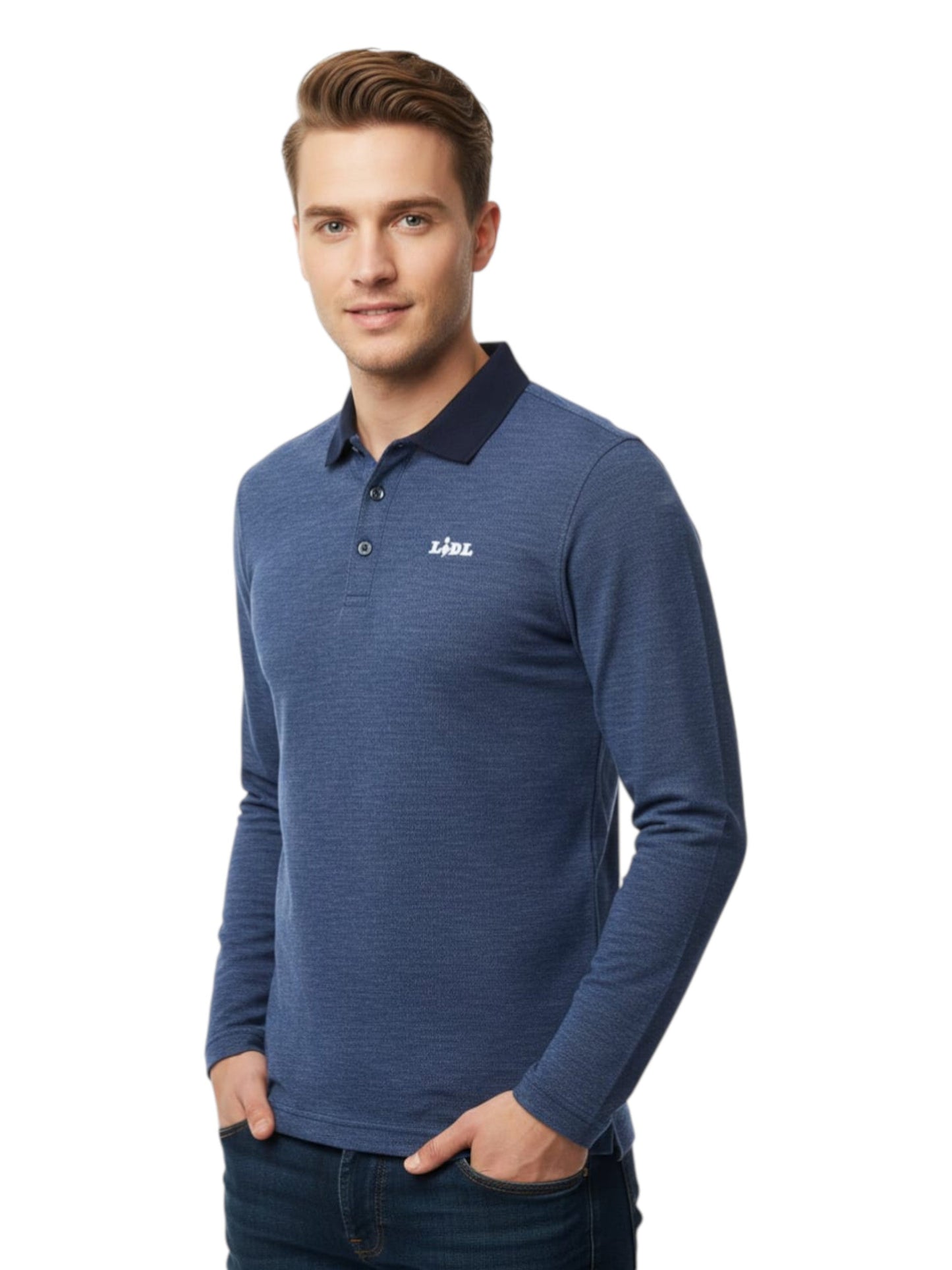 Men's Plain Solid Top,Navy