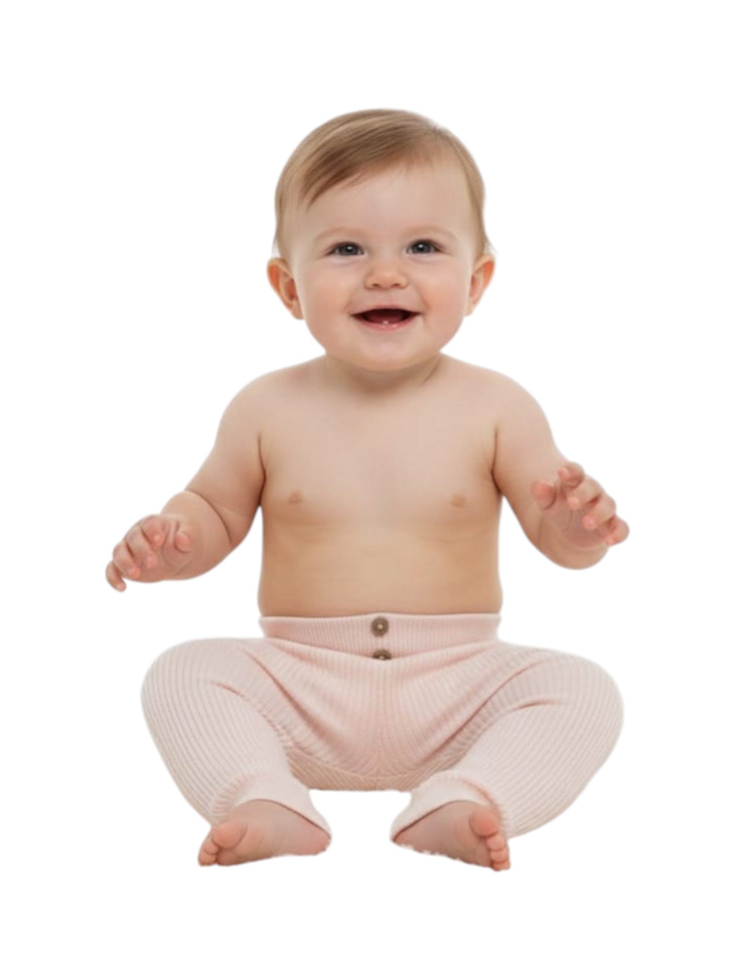 Kids Boy's Ribbed Pant,Light Pink