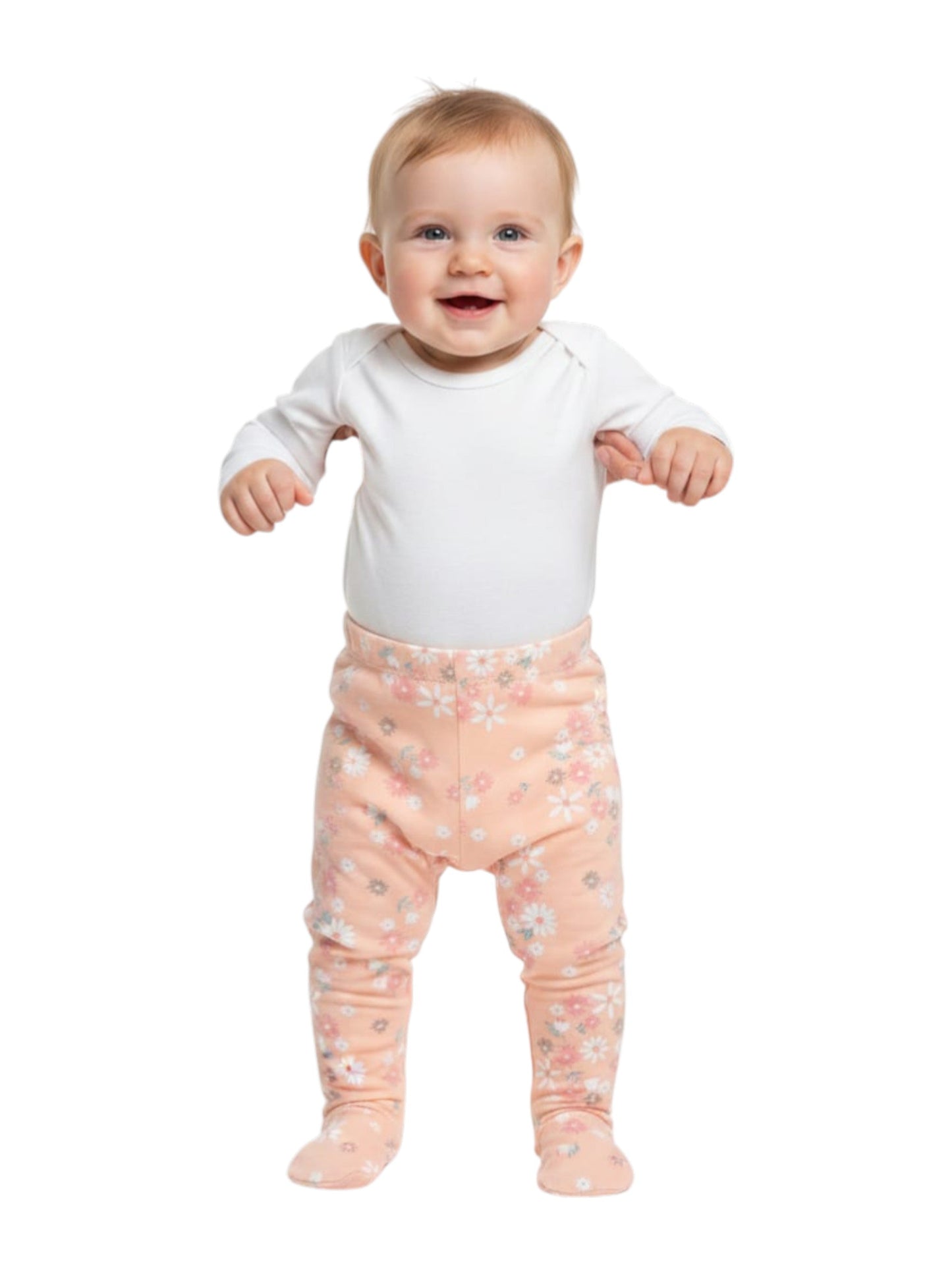 Kids Girl's Floral Printed Pant,Coral