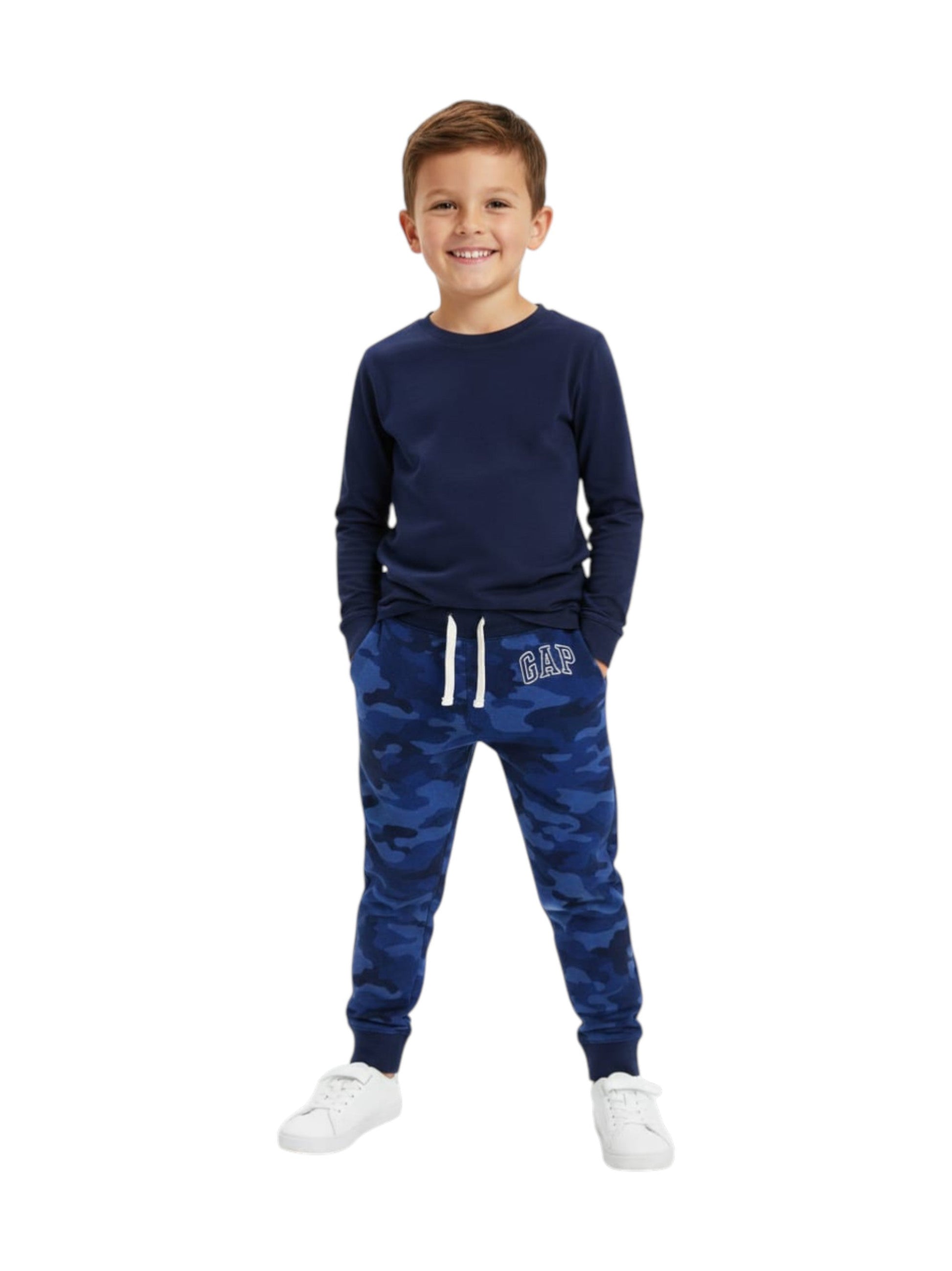 Kids Boy's Printed Pnat,Navy