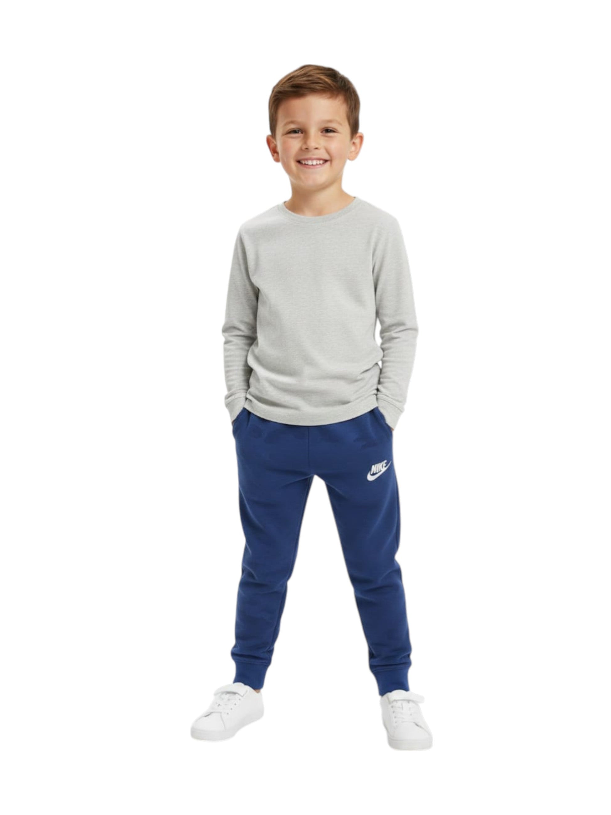 Kids Boy's Plain Solid Pant,Navy