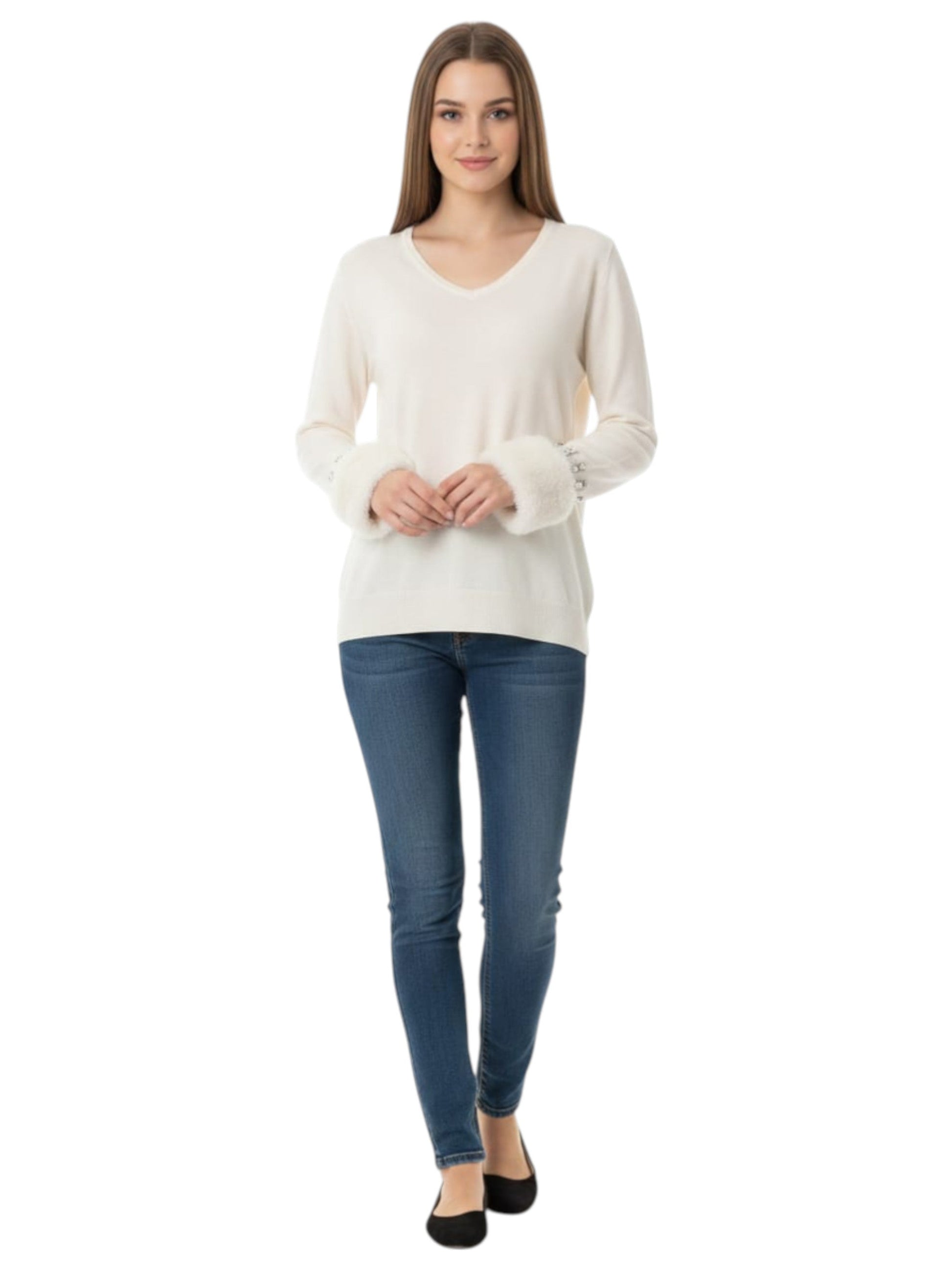 Women's Plain Top,Light Beige