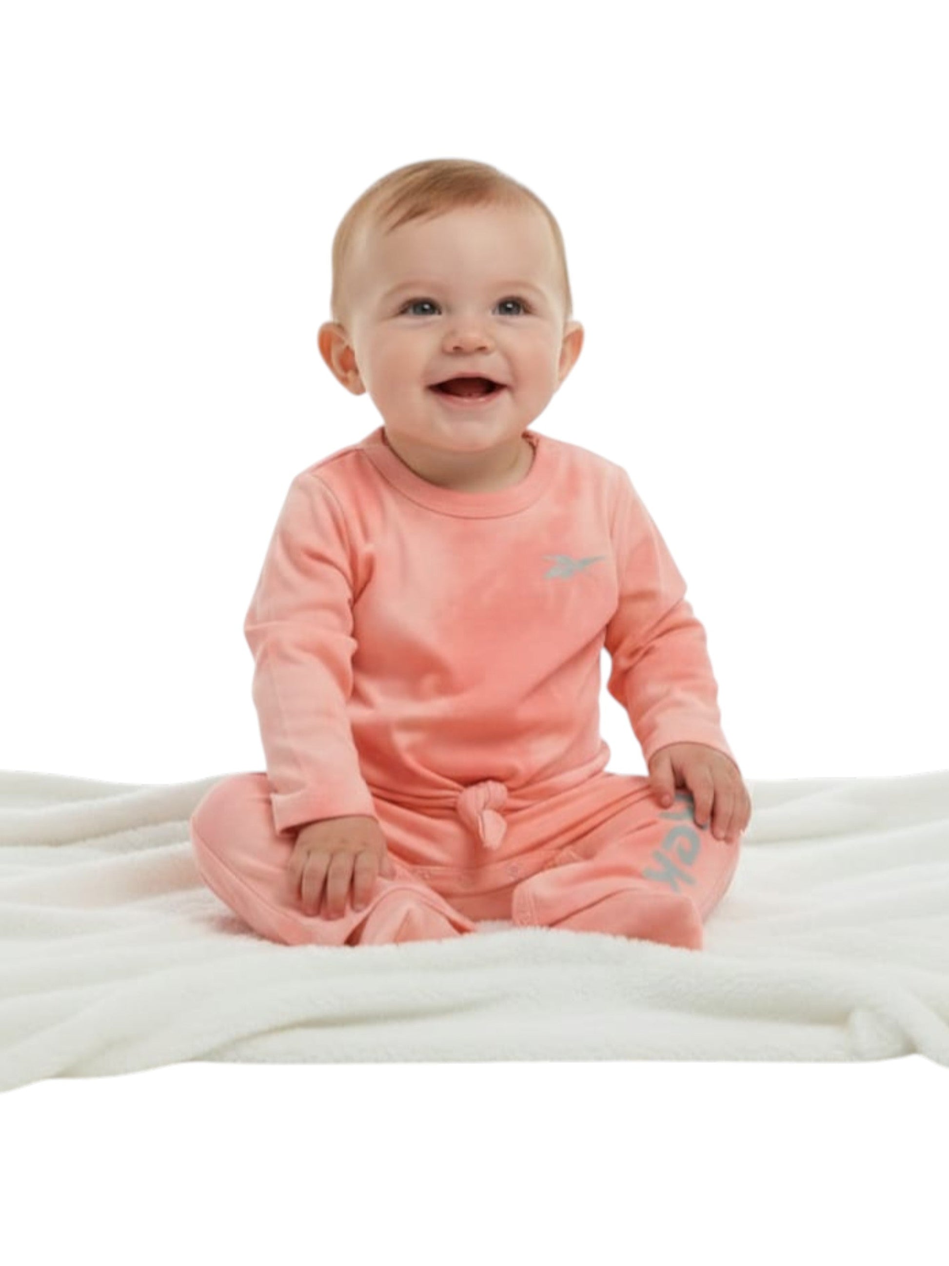 Kids Girl's Plain Pajama Set,Pink