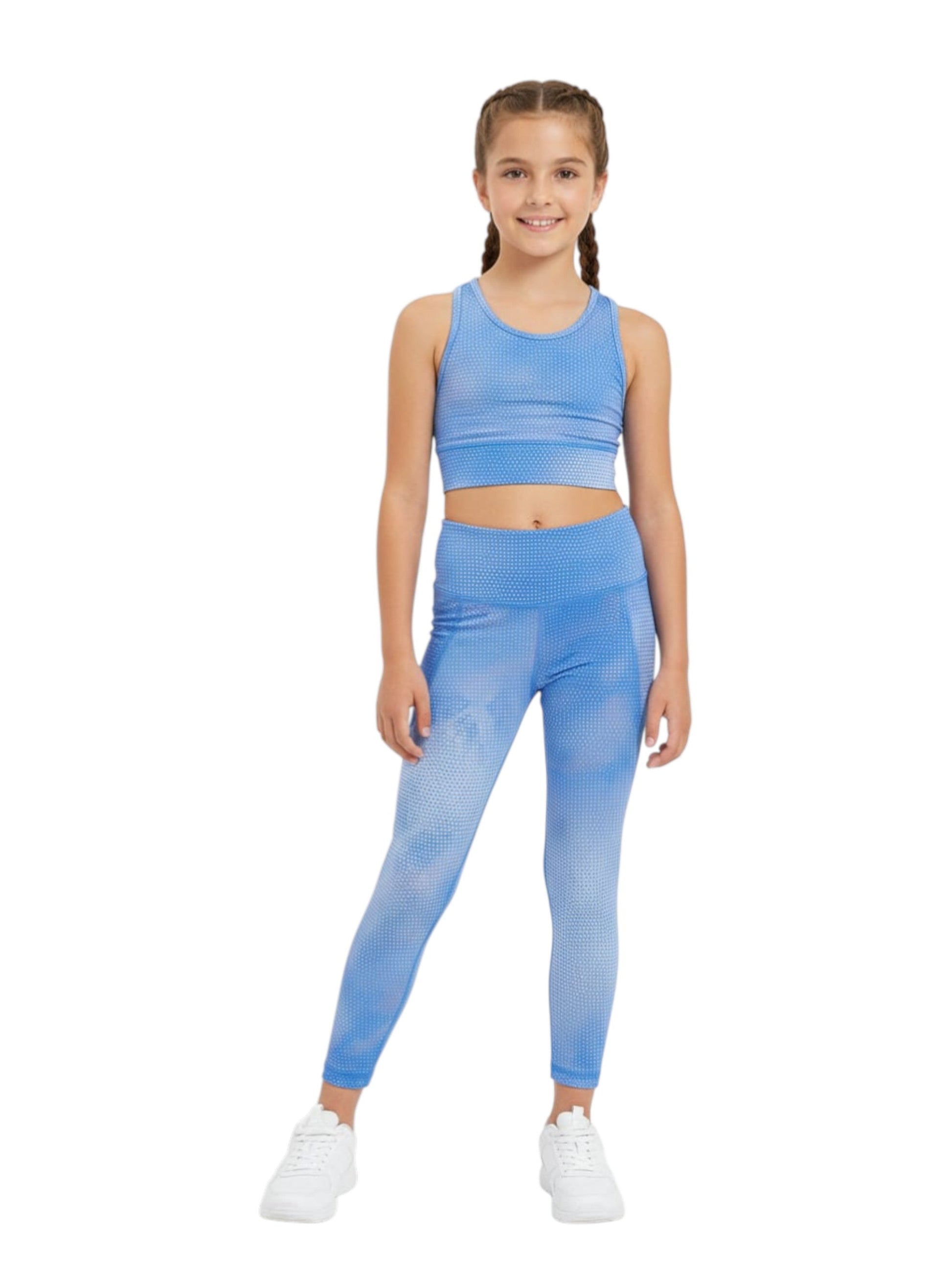 Kids Girl's Printed Legging,Blue