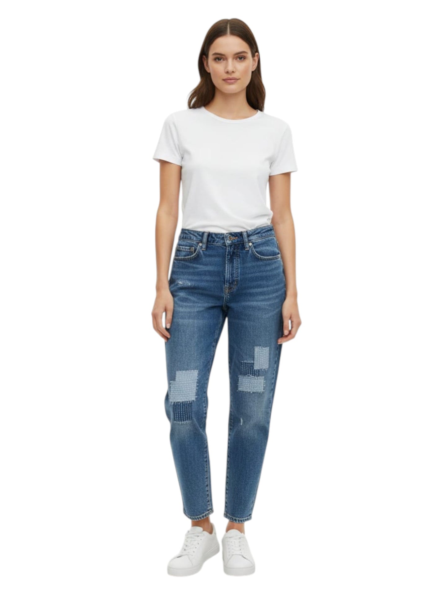 Women's Washed Jeans,Light Blue