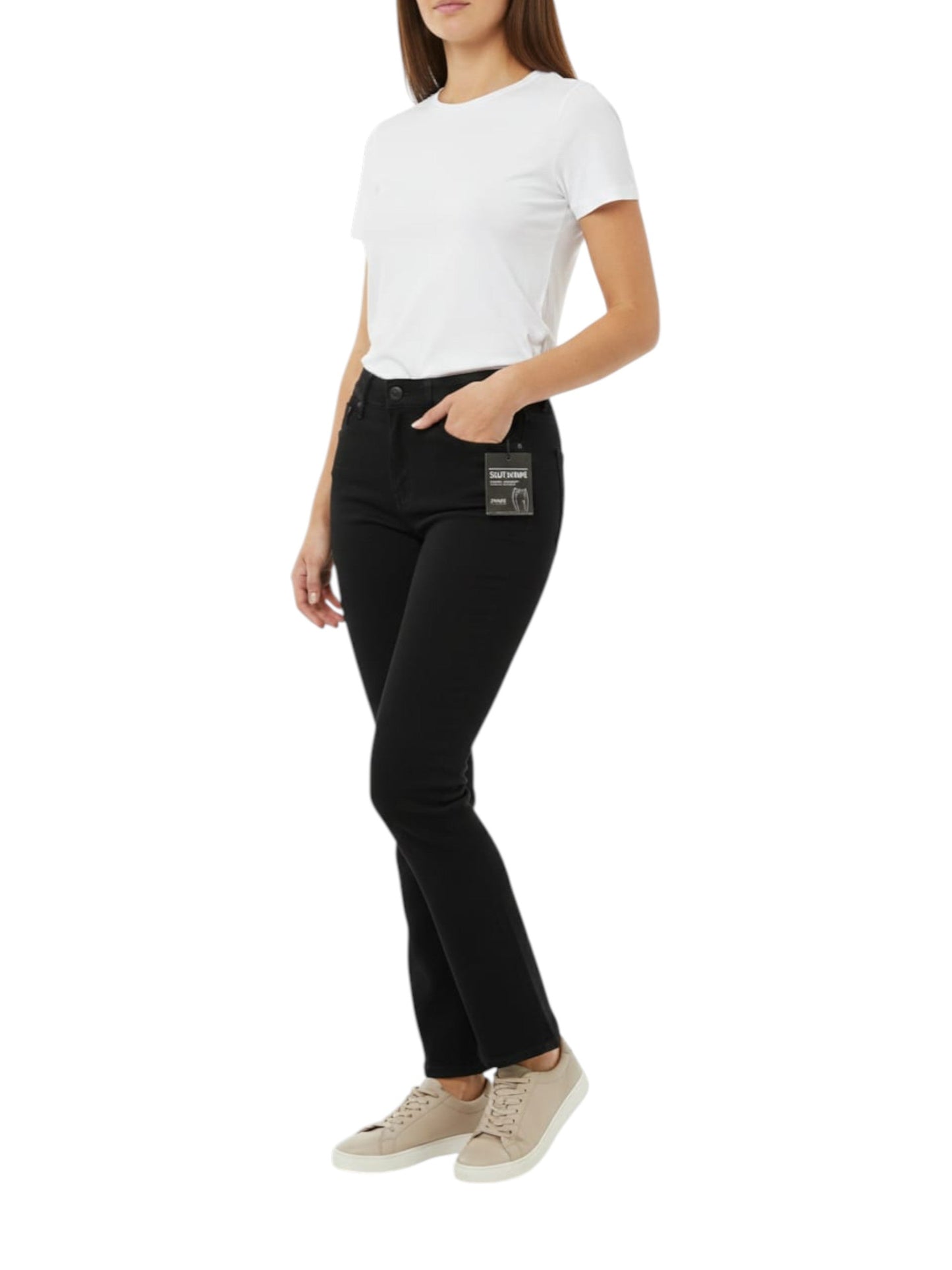 Womens Palin Solid Jeans,Black