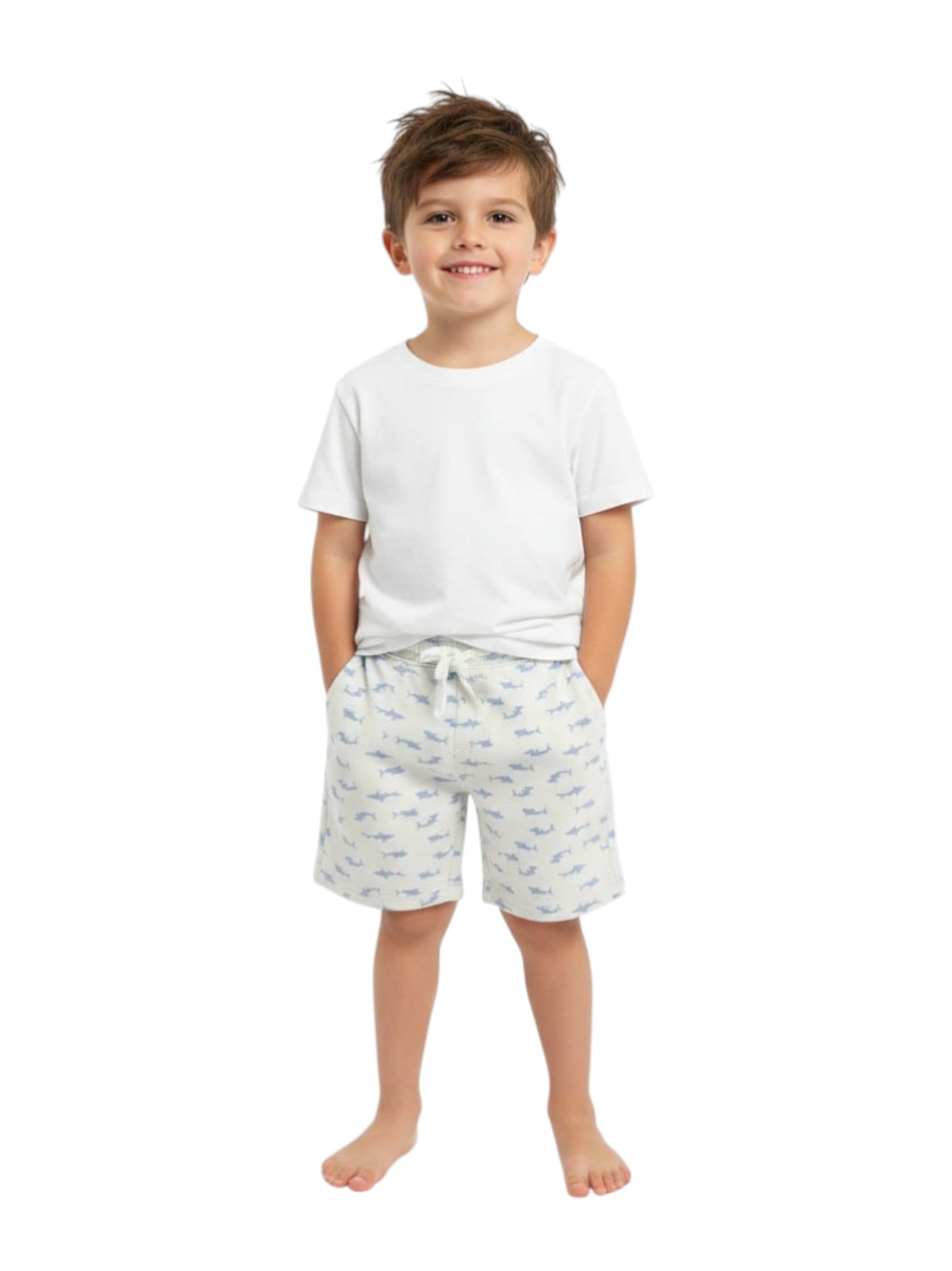Kids Boy's Printed Short,Off White