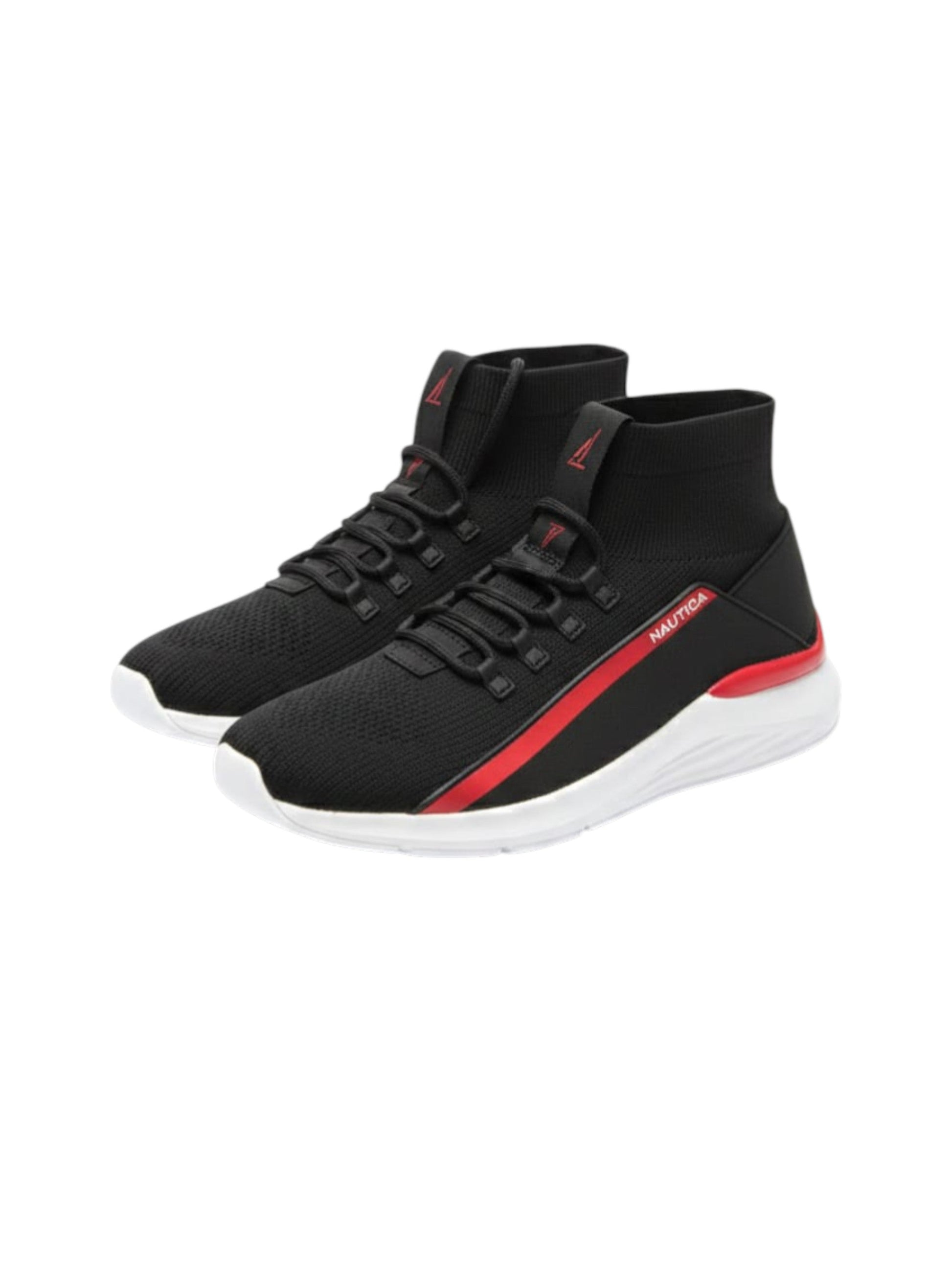 Men's Plain Solid High Shoes,Black