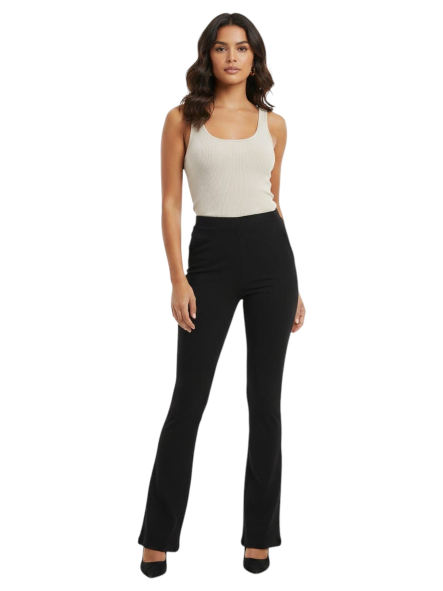 Women's Ribbed Pant,Black