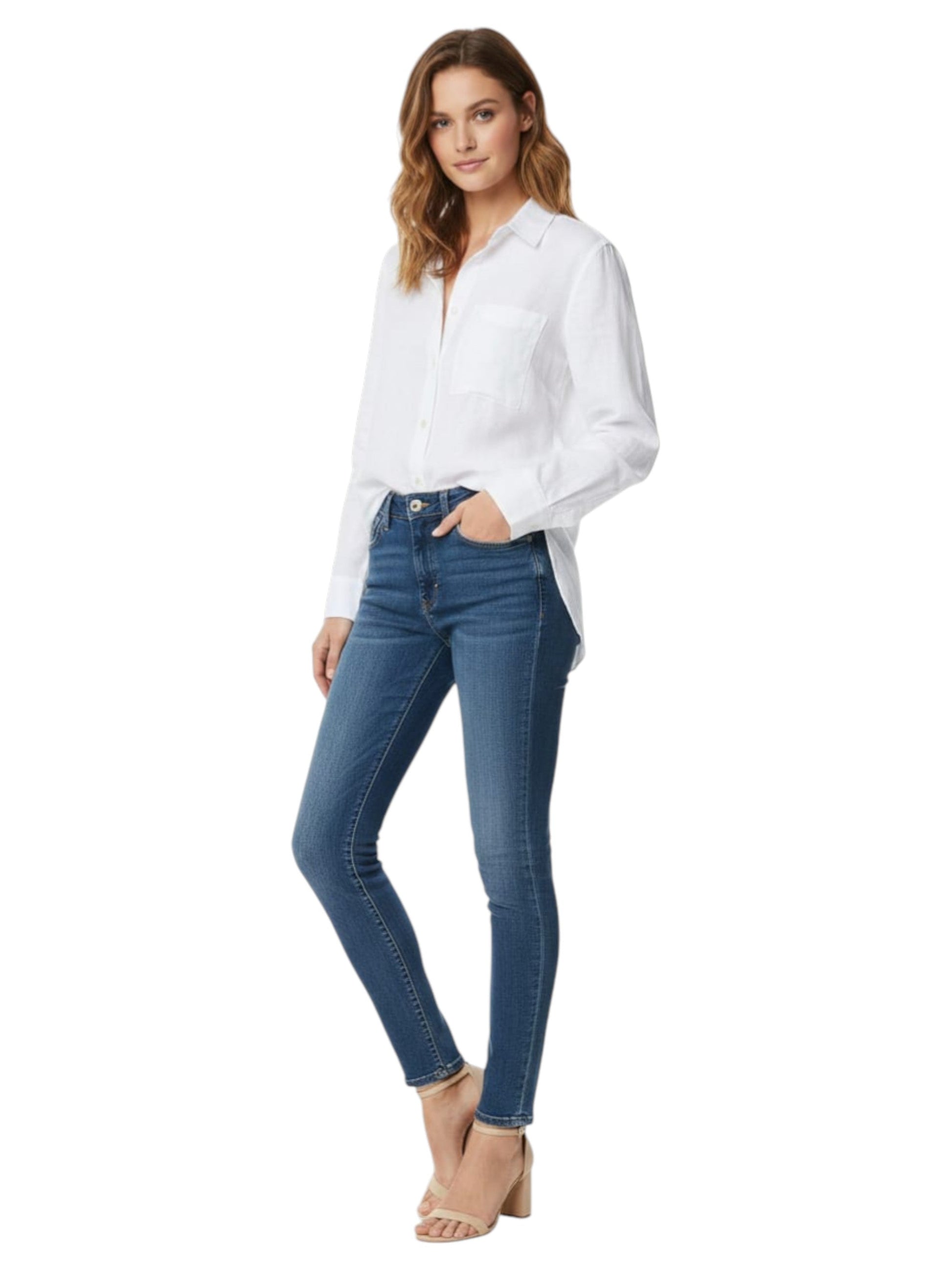 Women's Washed Jeans,Blue