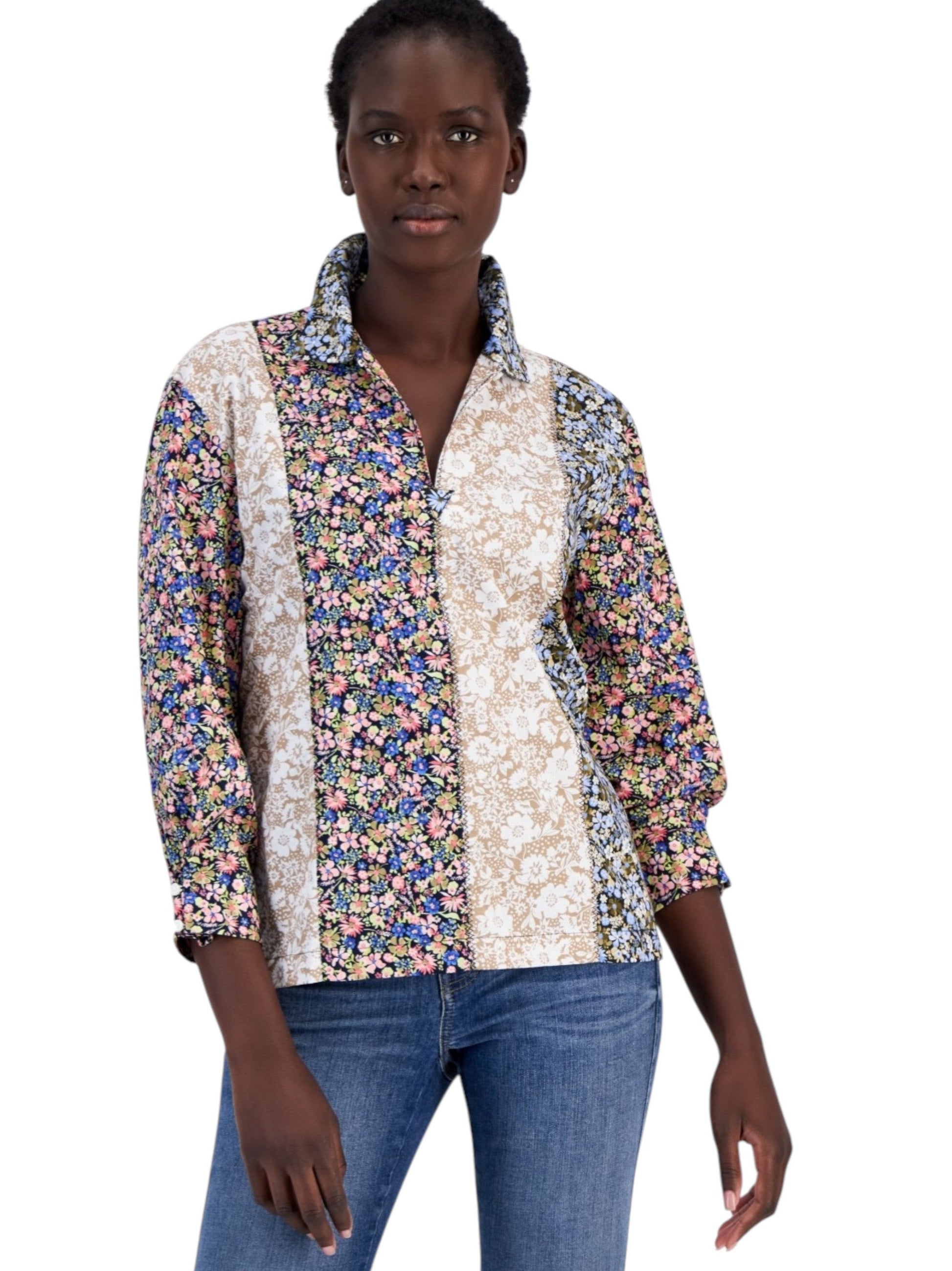 Women's Floral Printed Top,Multi
