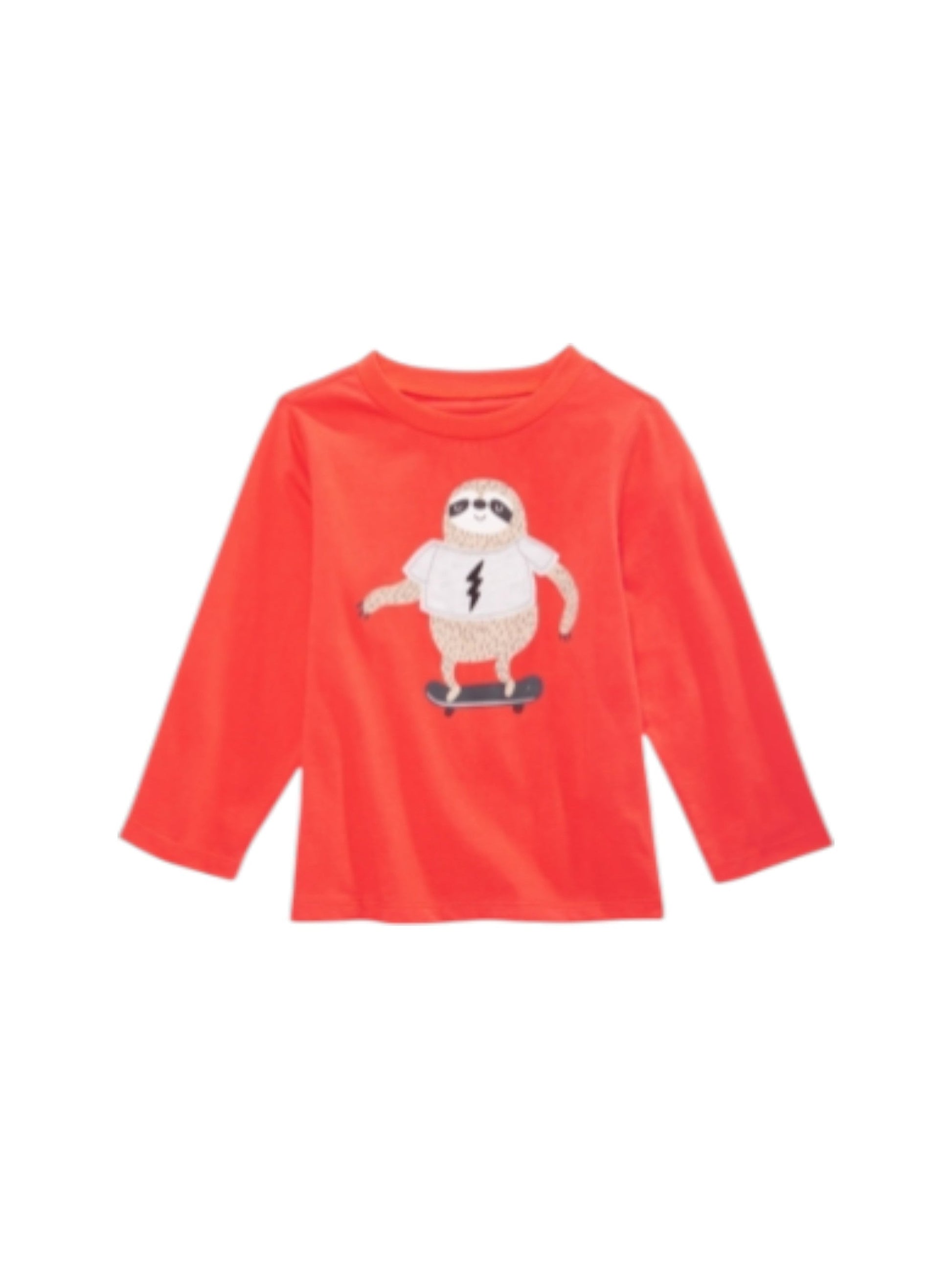 Kids Boy's Graphic Printed Top,Dark Orange