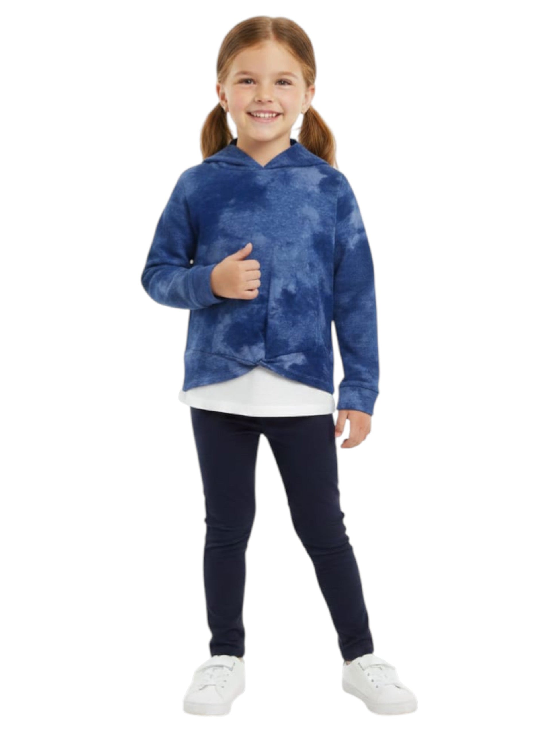 Kids Girl's Colorblocked Top,Navy