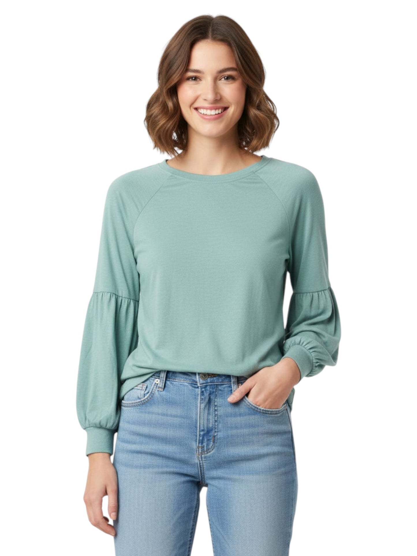 Women's Plain Solid Top,Mint