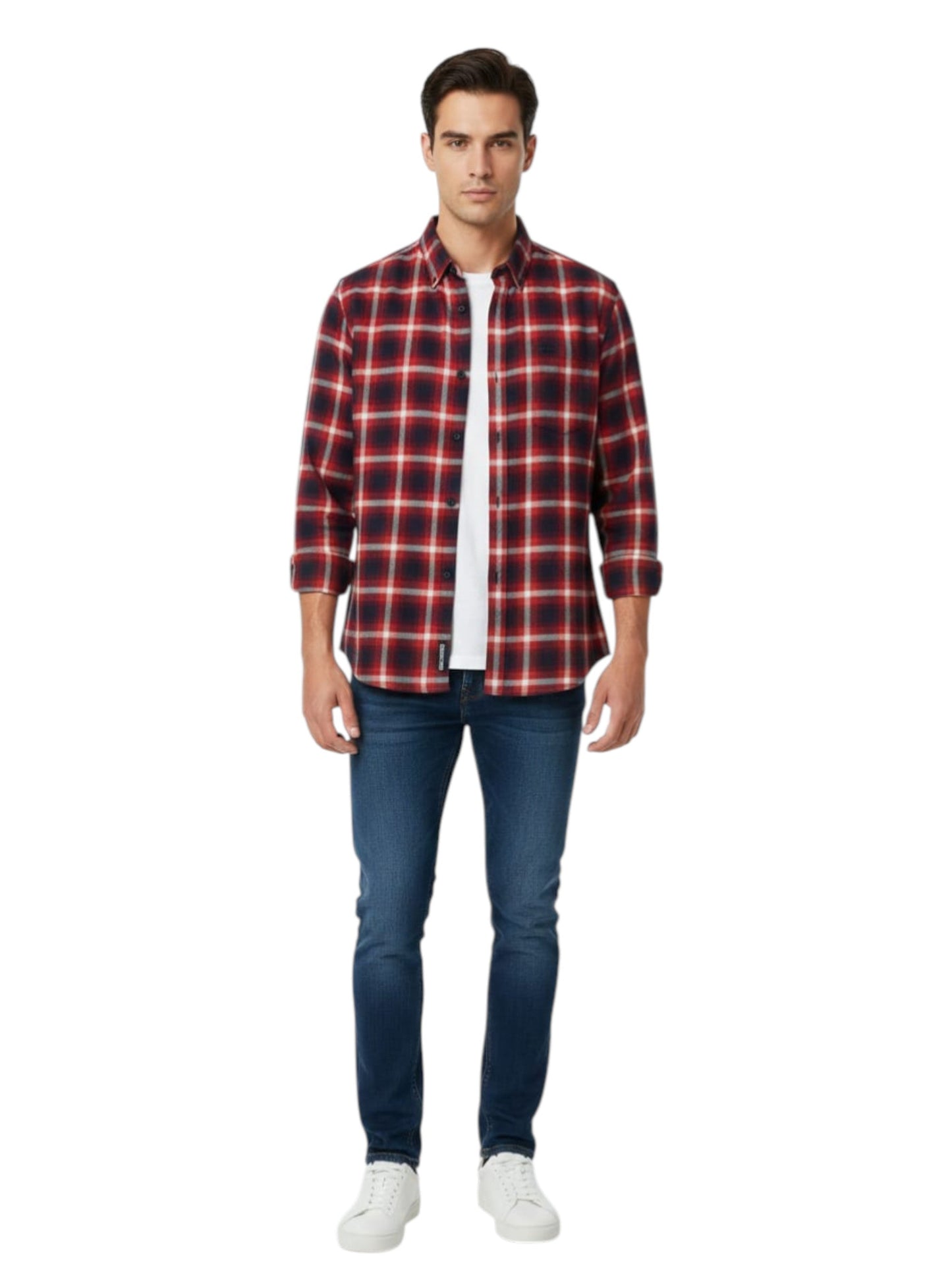 Men's Plaid Dress Shirt,Multi