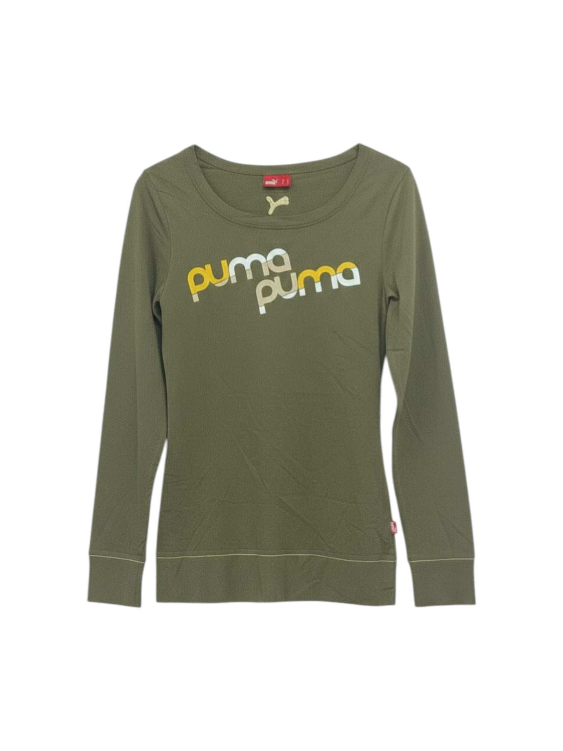 Women's Brand Logo printed Top,Olive
