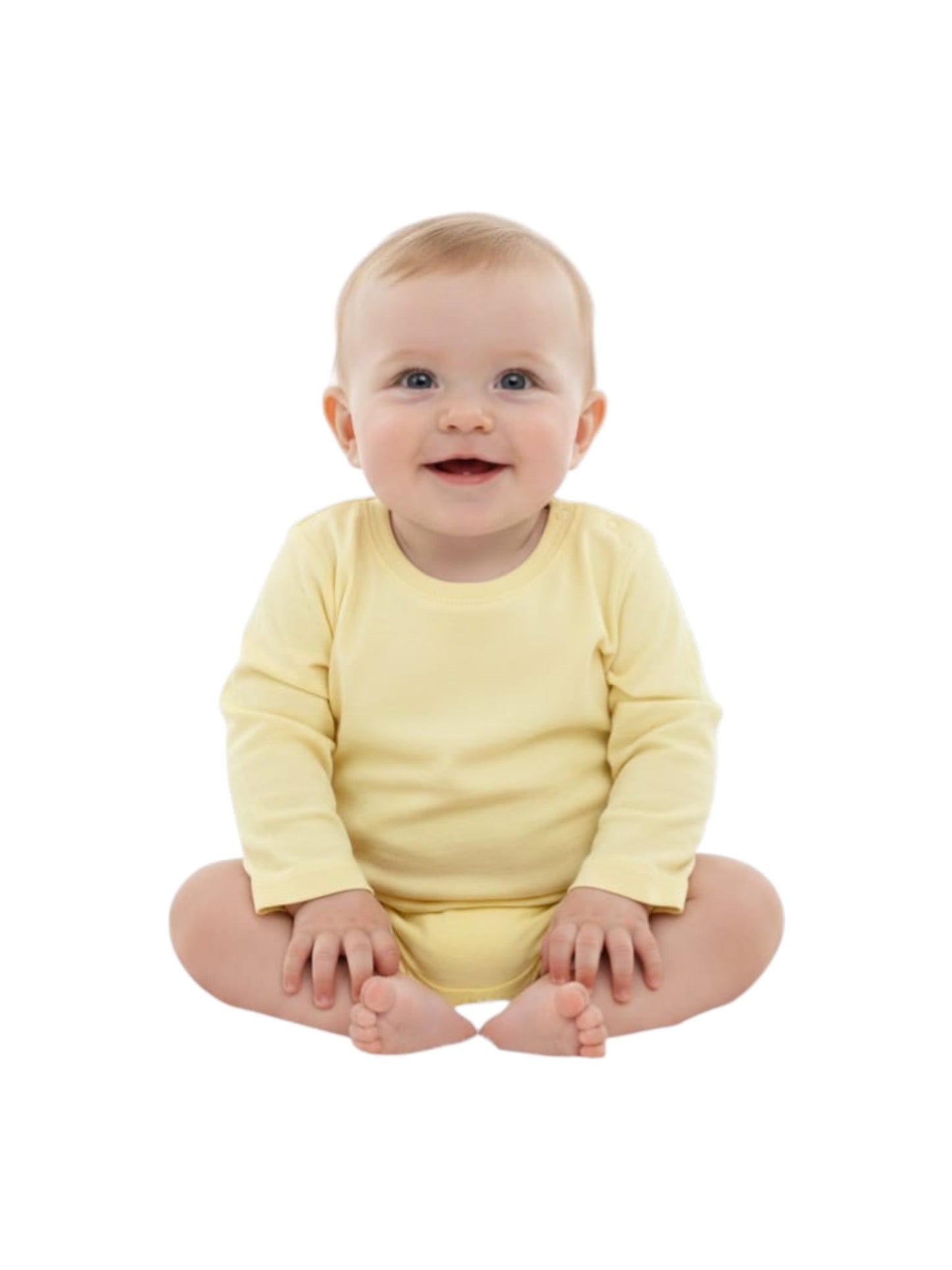 Kids Boy's Plain Solid Top,Light Yellow