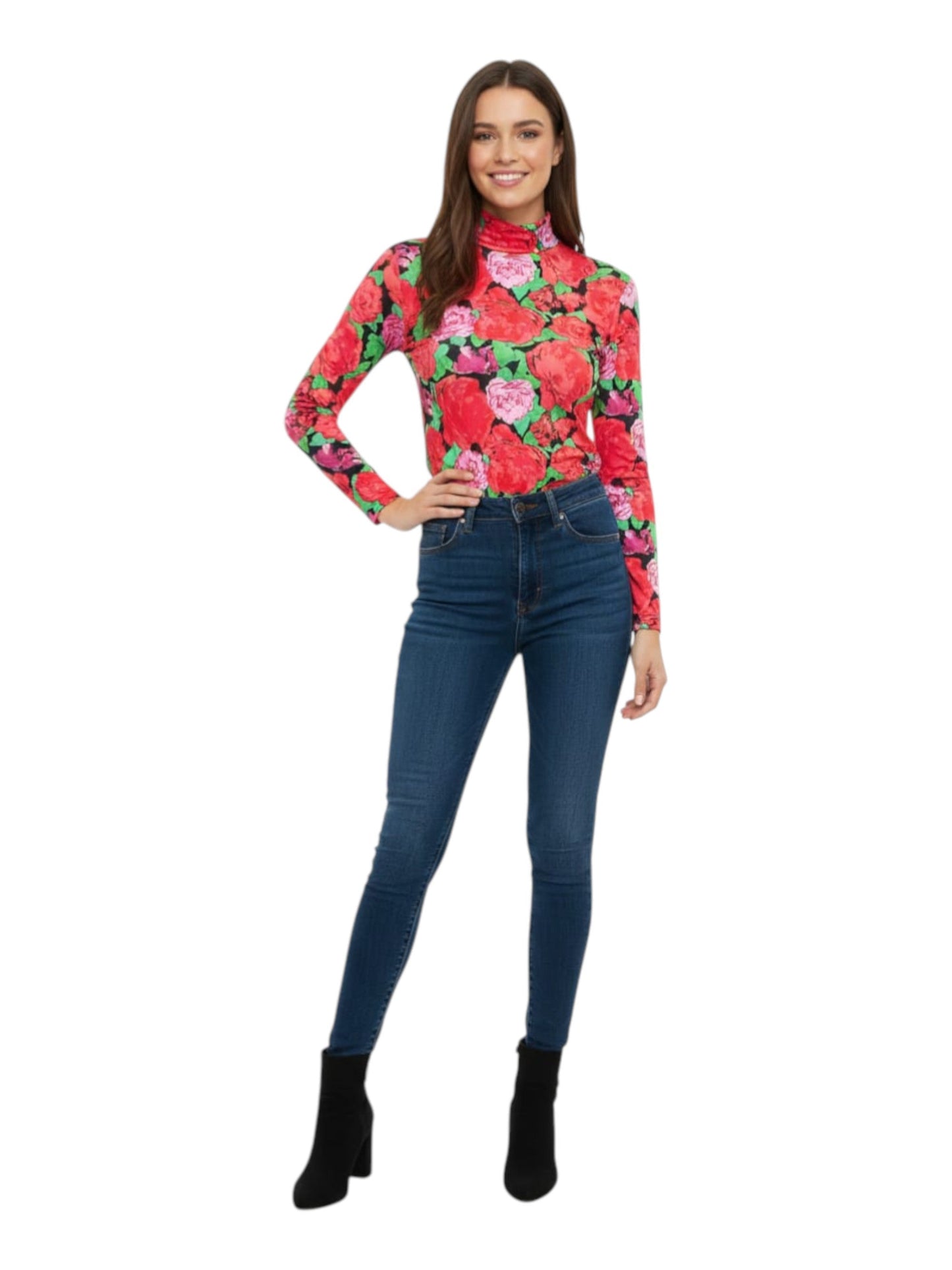Women's Floral Printed Top,Multi