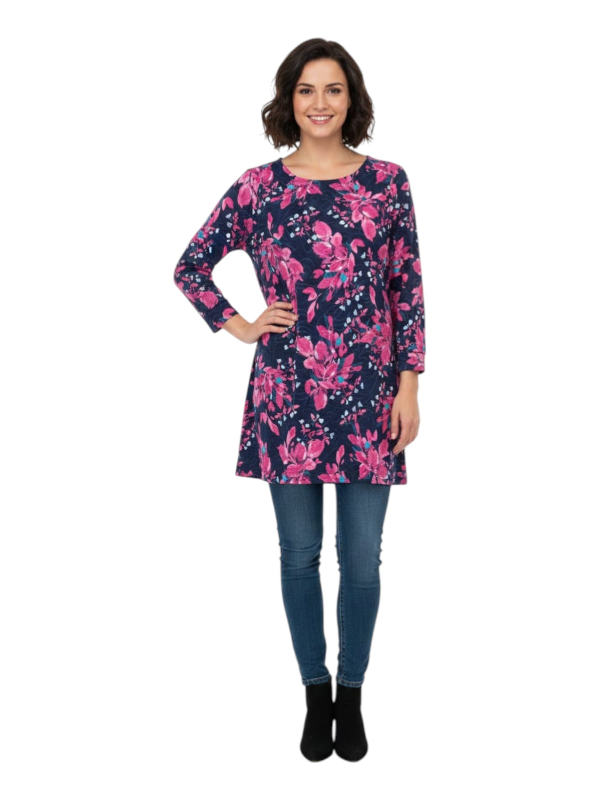 Women's Floral Printed Top,Multi