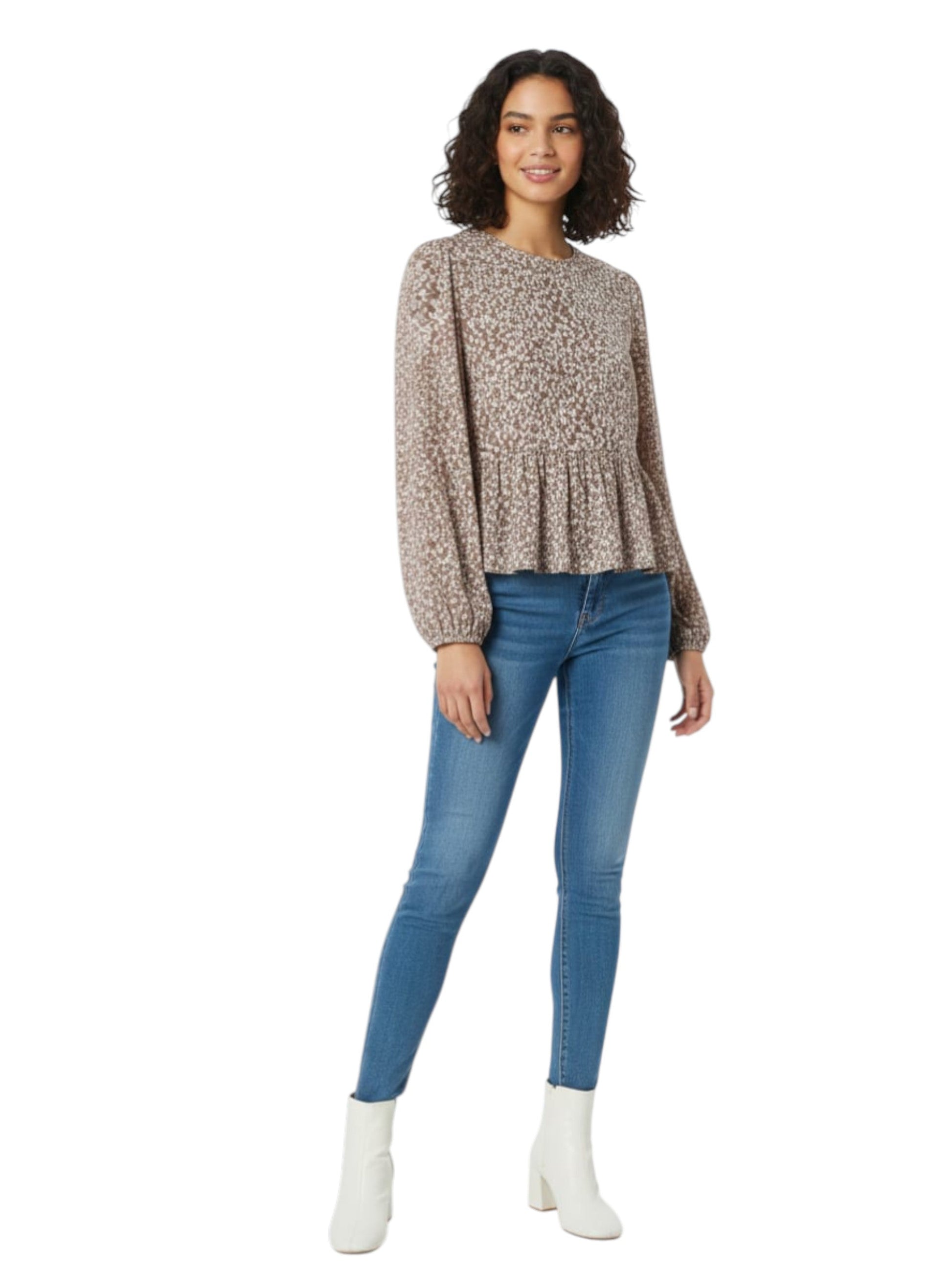 Women's Floral Printed Top,Multi
