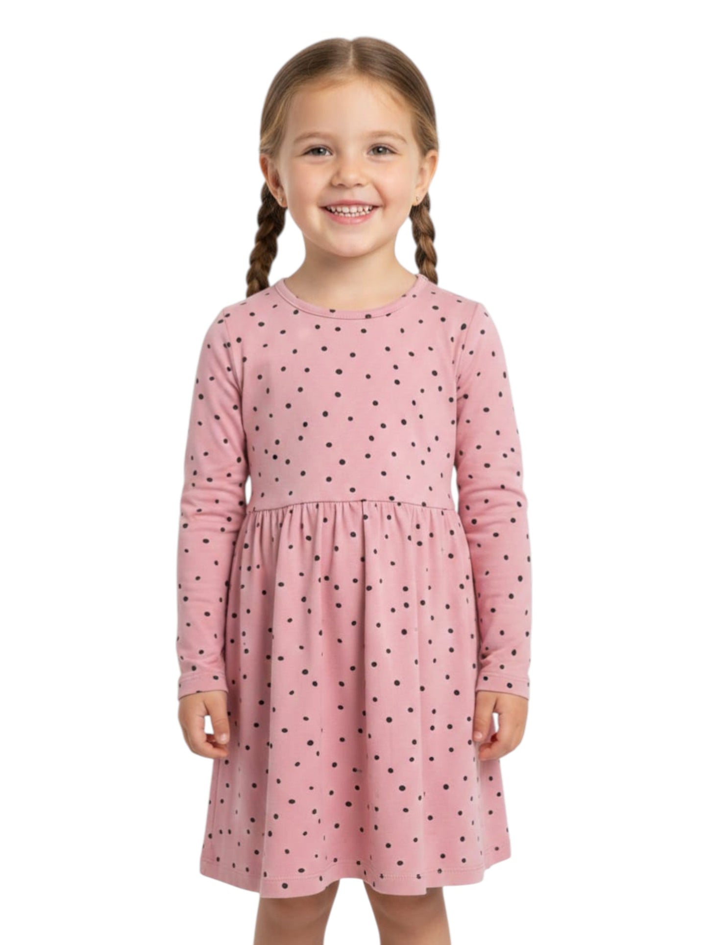 Kids Girl's Printed Dress,Pink