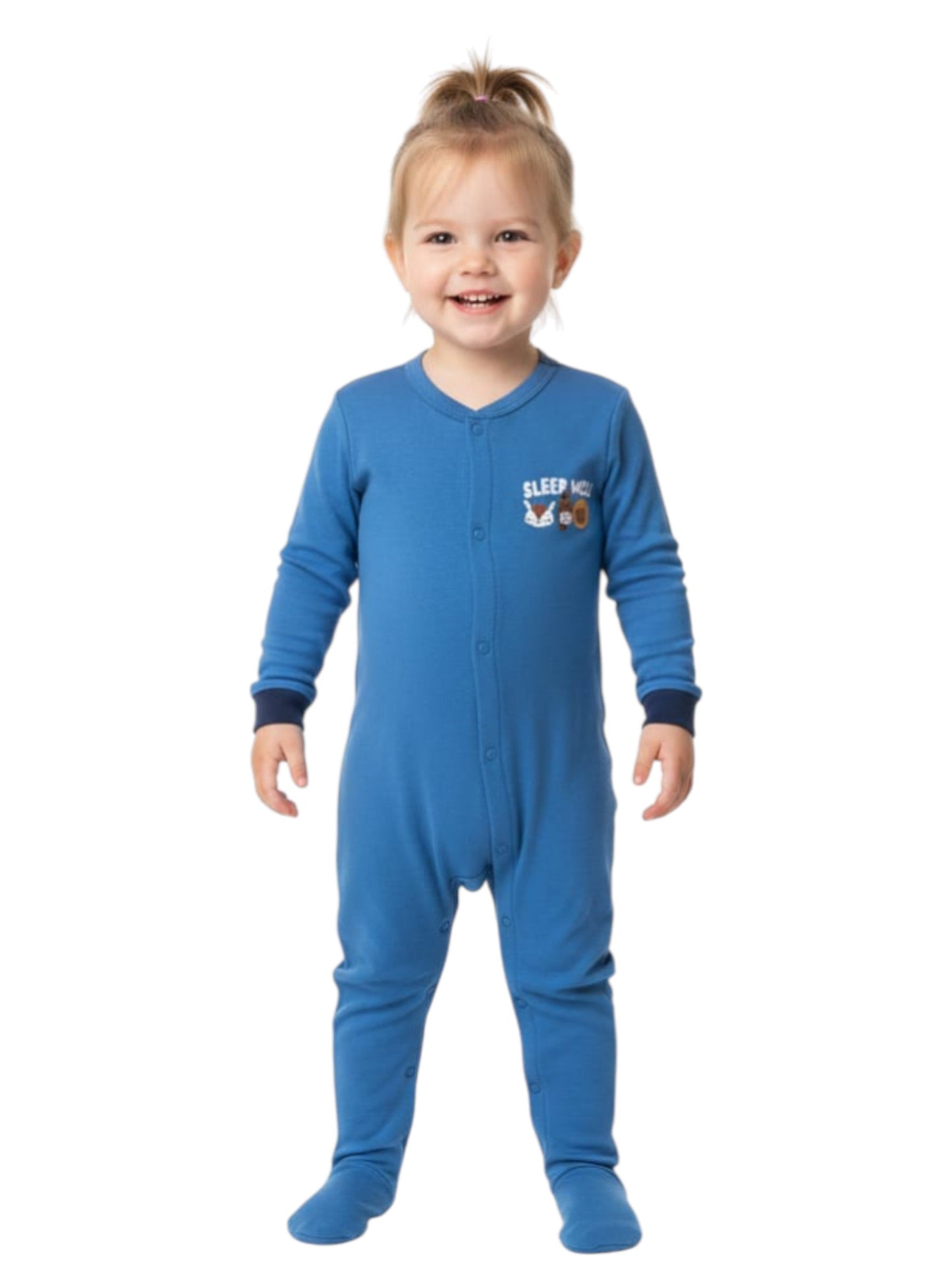 Kids Girl's Plain Solid Jumpsuit,Blue