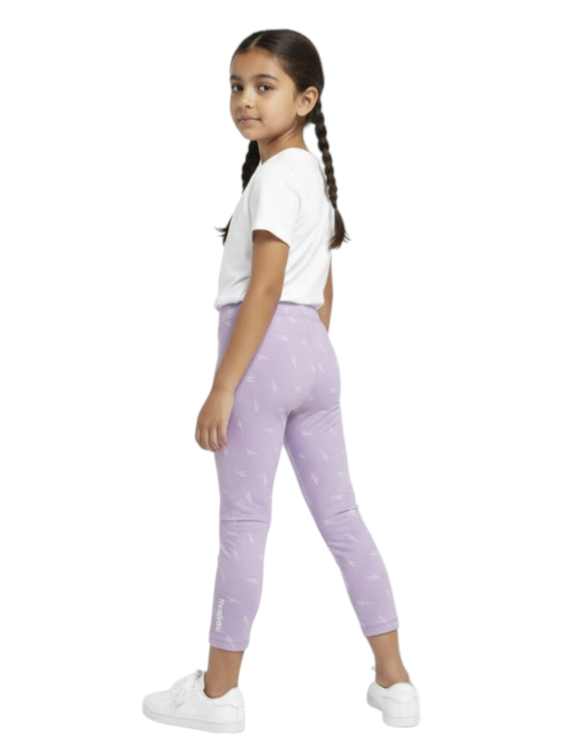 Kids Girl's Printed Legging,Light Purple
