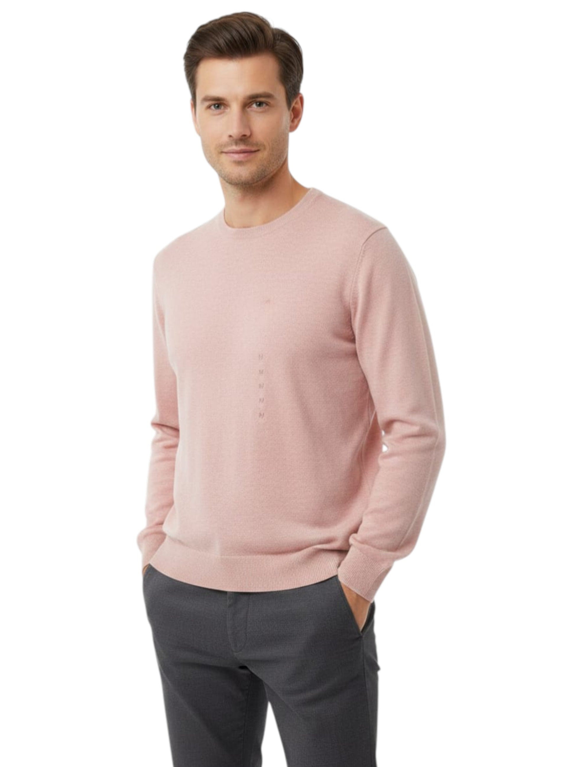 Men's Plain Solid Top,Pink