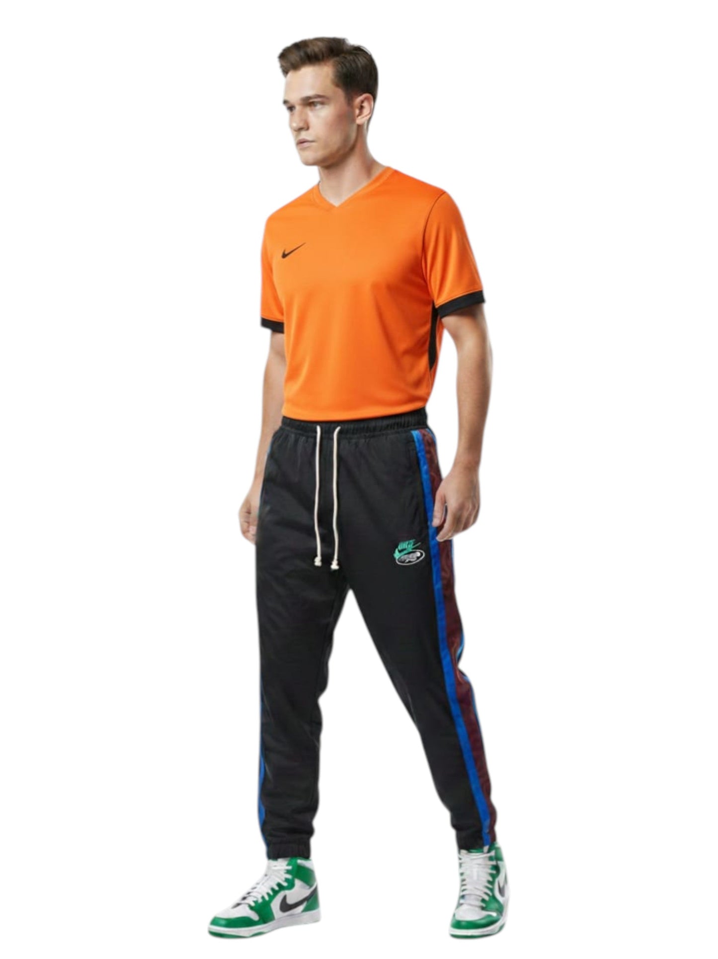 Men's Plain Solid Sport Top,Orange
