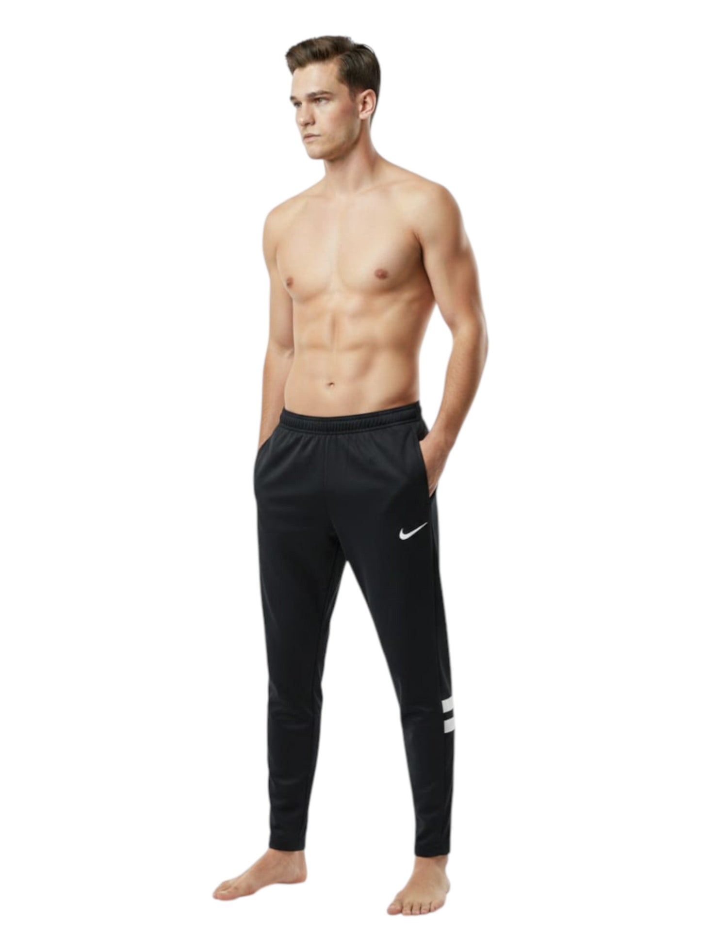 Men's Plain Solid Pant,Black
