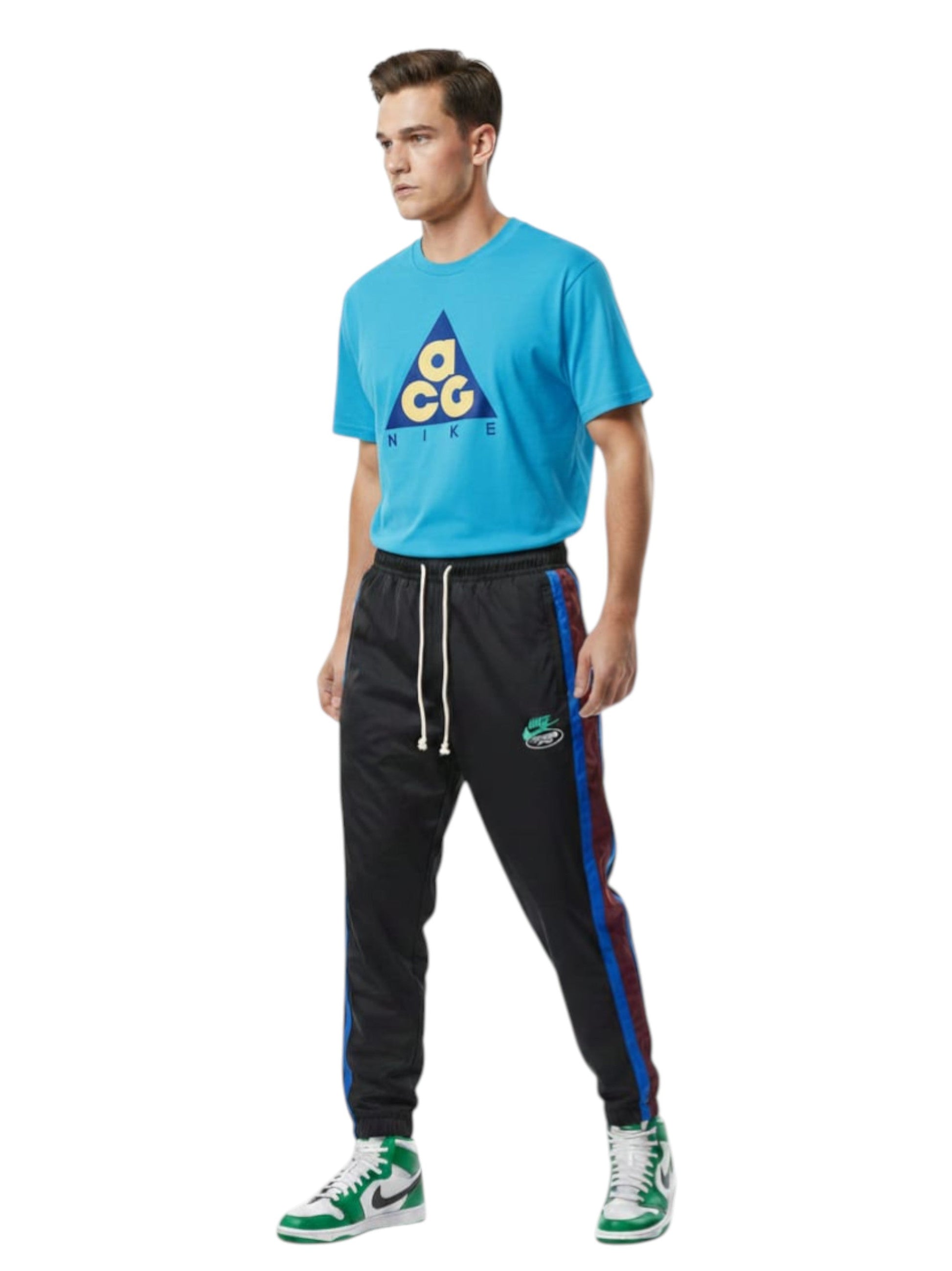Men's Printed Top,Light Blue