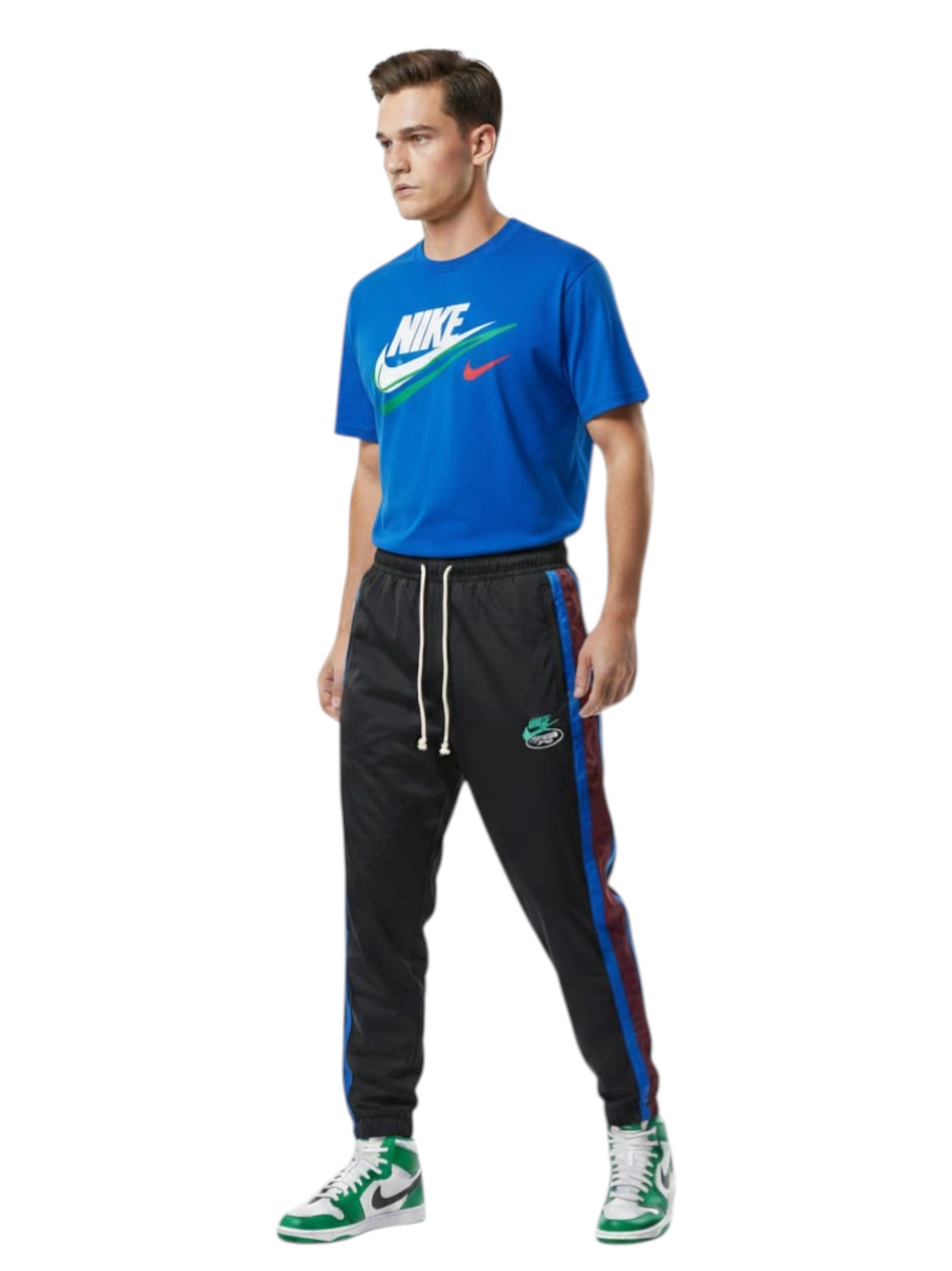 Men's Brand Logo Printed Top,Blue