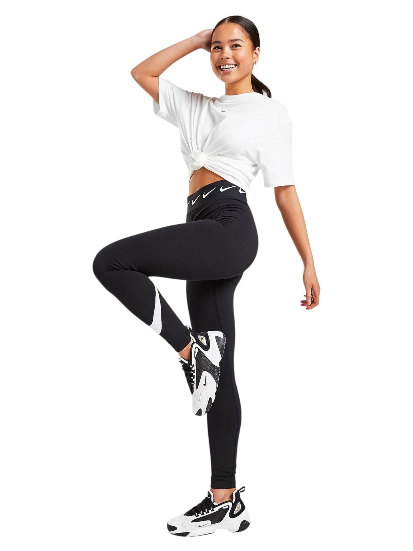Women's Brand Logo Printed Legging,Black